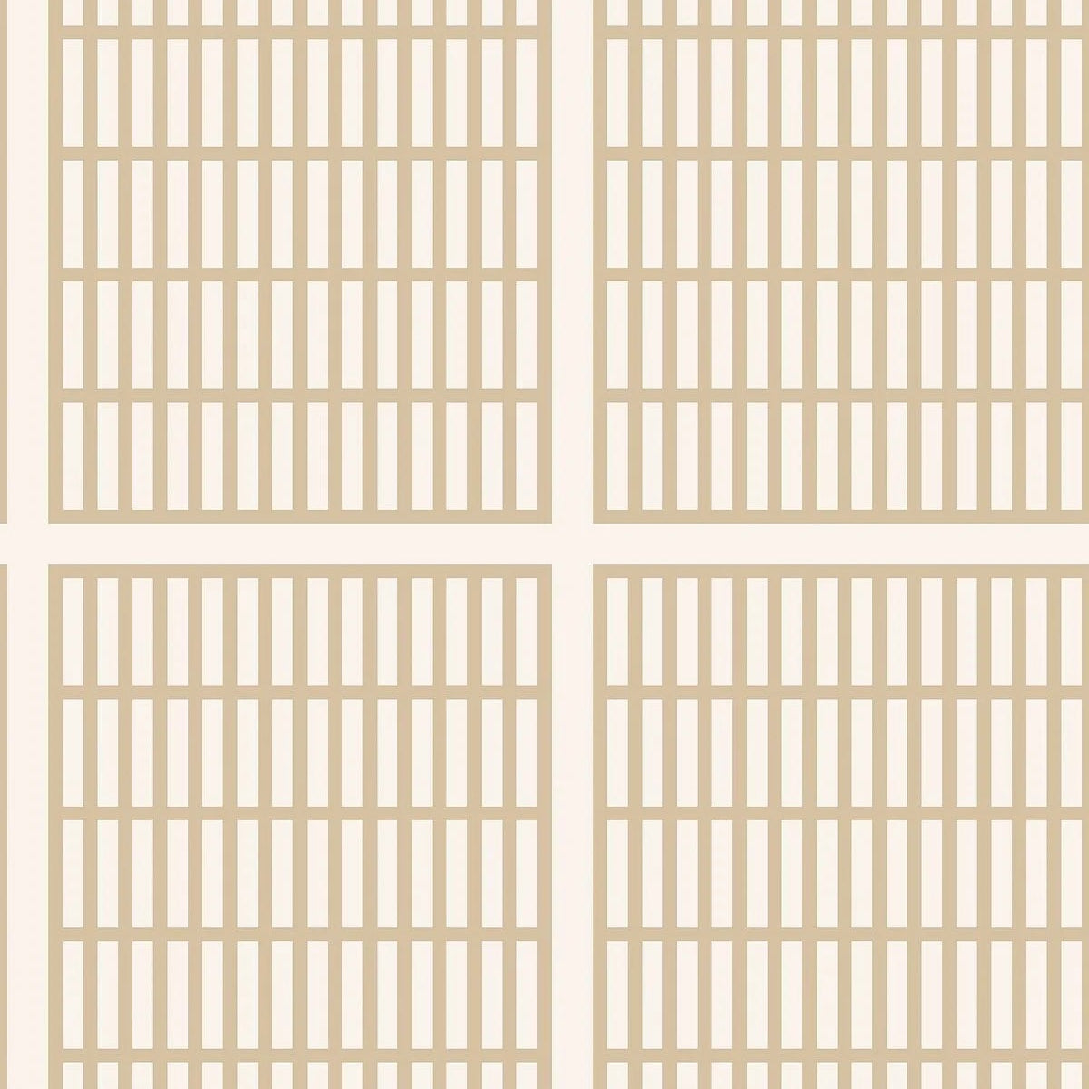 Tapeta s geometrickým vzorem ALVAR AALTO 14/6 béžová s bílou