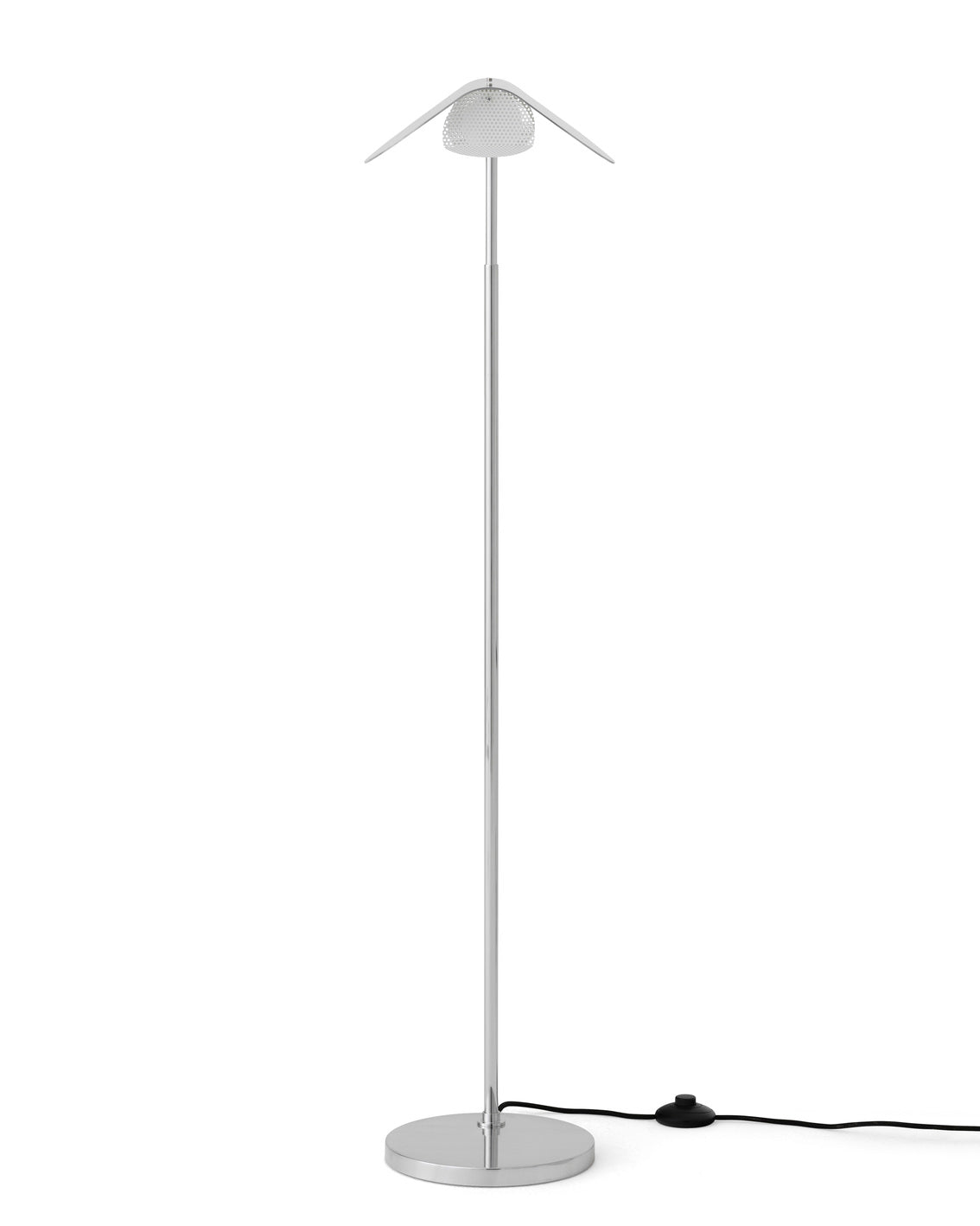 WING floor lamp polished aluminum
