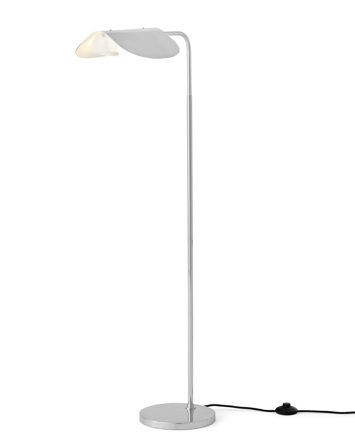 WING floor lamp polished aluminum