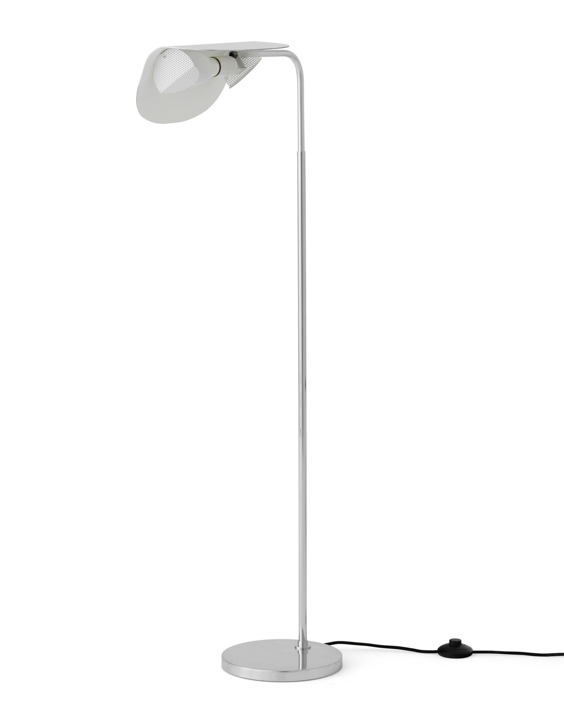 WING floor lamp polished aluminum