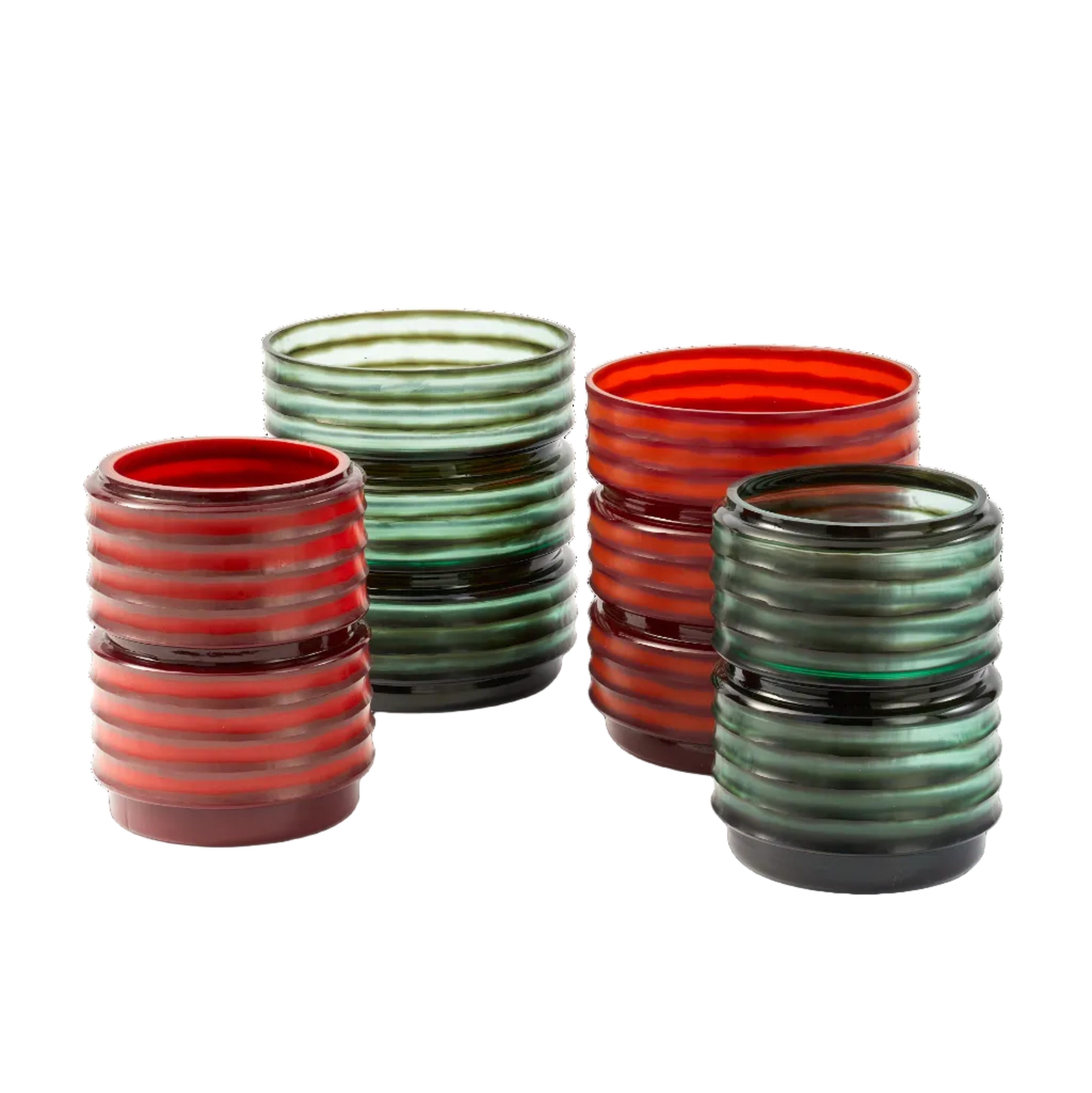 Váza GLASS LAYER červená