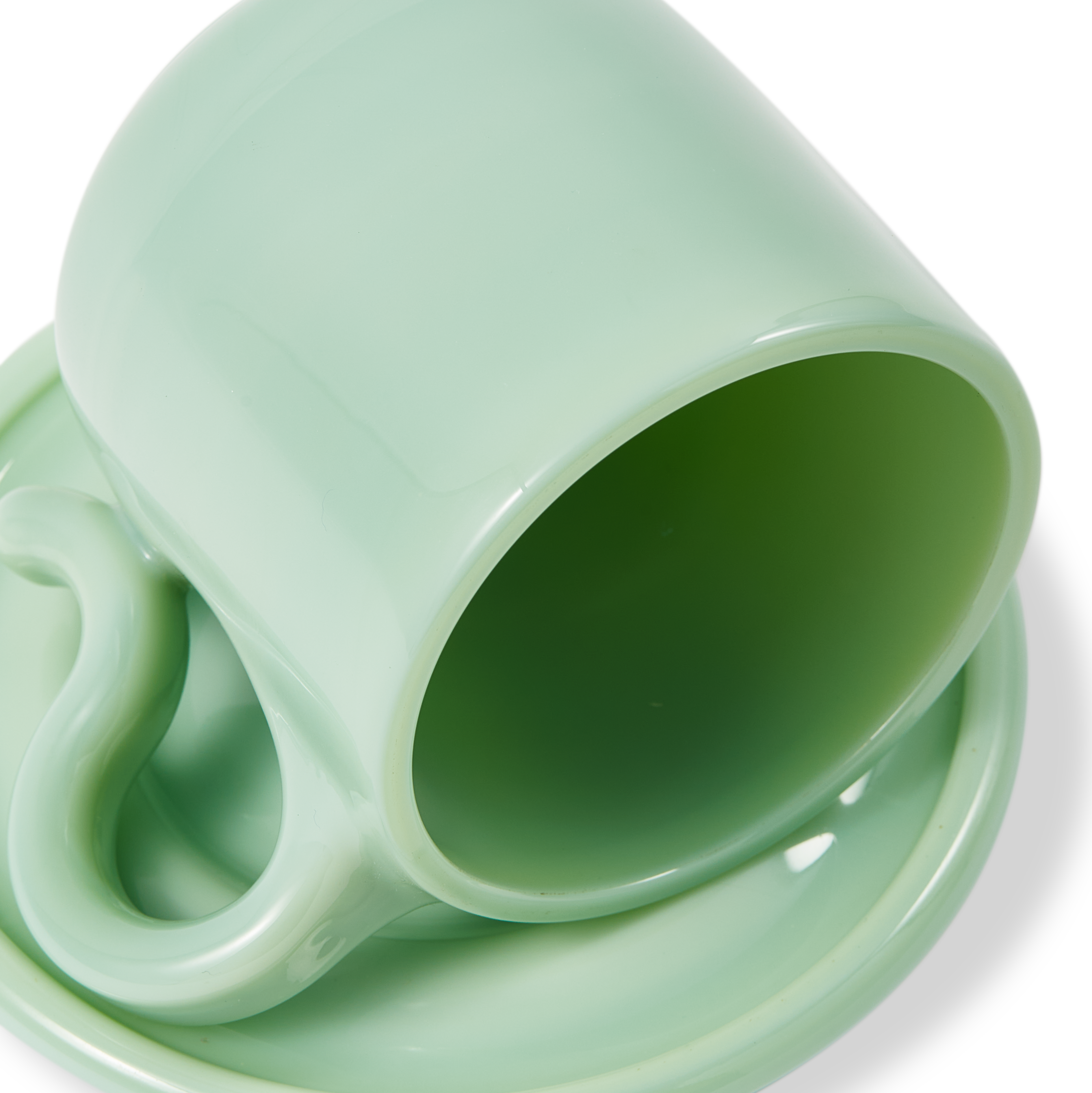 Sada hrnků na cappuccino GOBI světle zelená