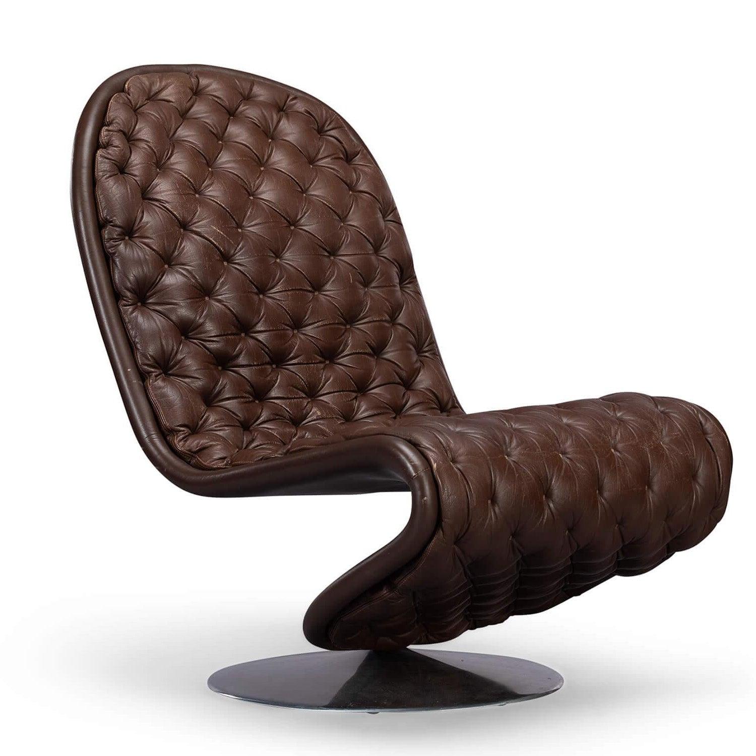 Fotel SYSTEM 1-2-3 LOUNGE DELUXE z okrągłą podstawą Verpan Eye on Design