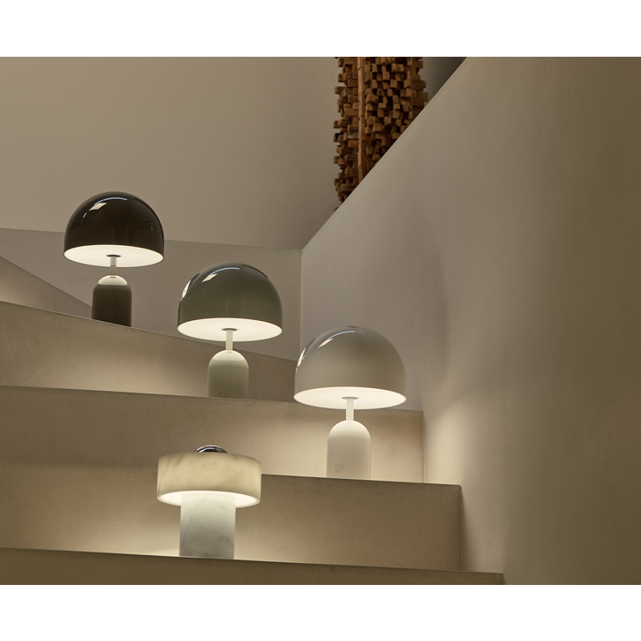 Přenosná lampa BELL hnědá