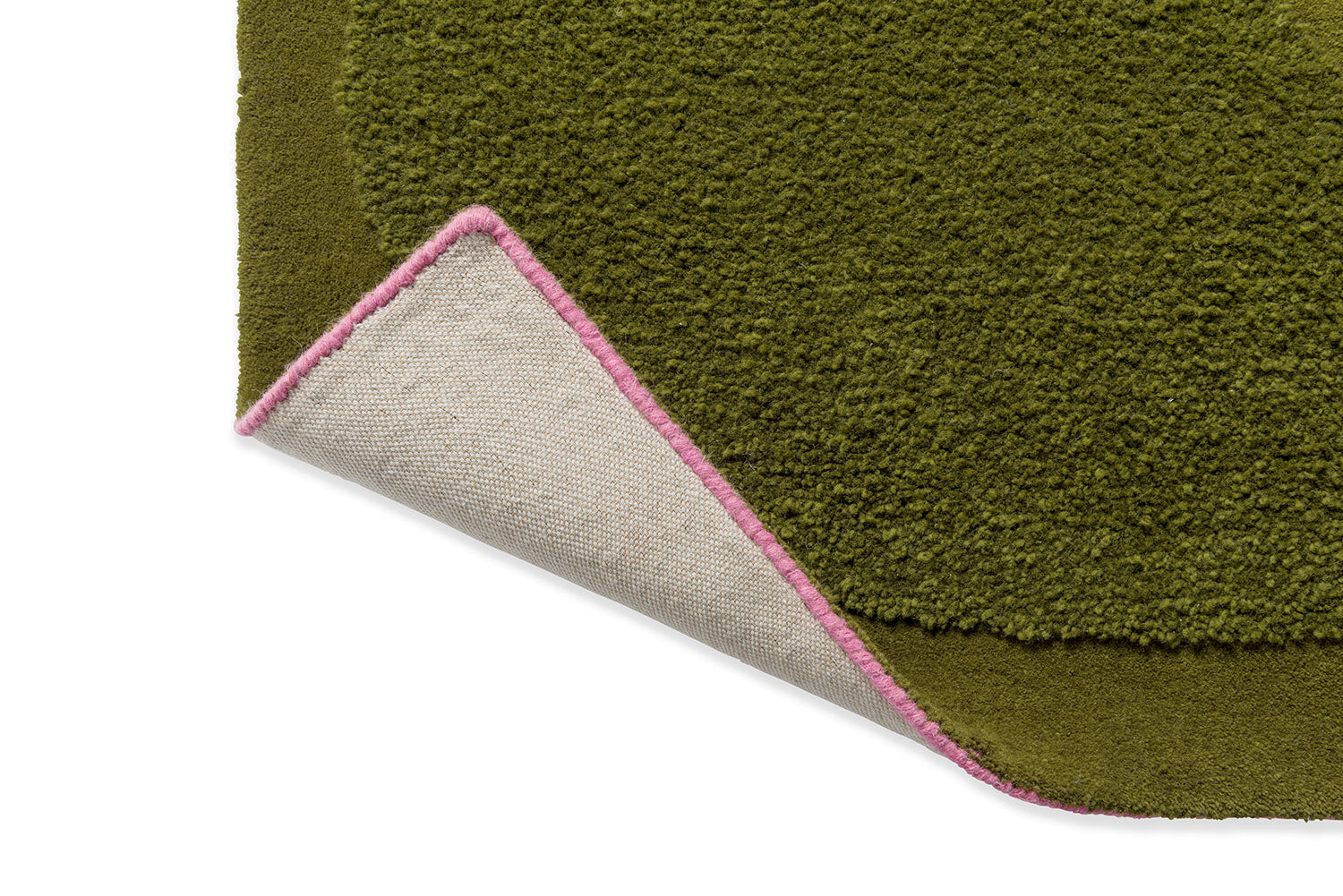 SOLID STEM FERN green rug
