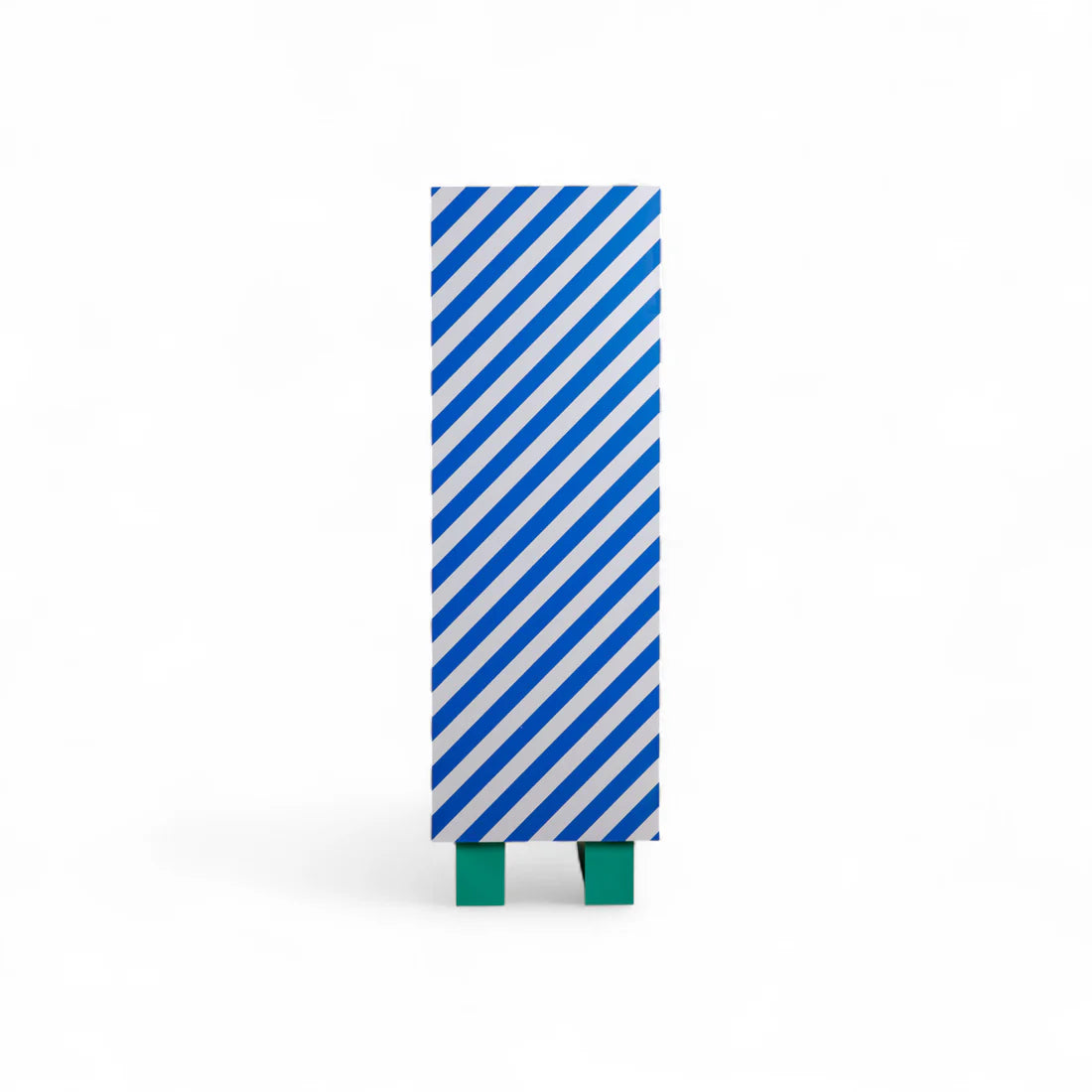 Skříň SUPERCLOSET MODRÉ PRUHY žlutá s modrou a zelenou