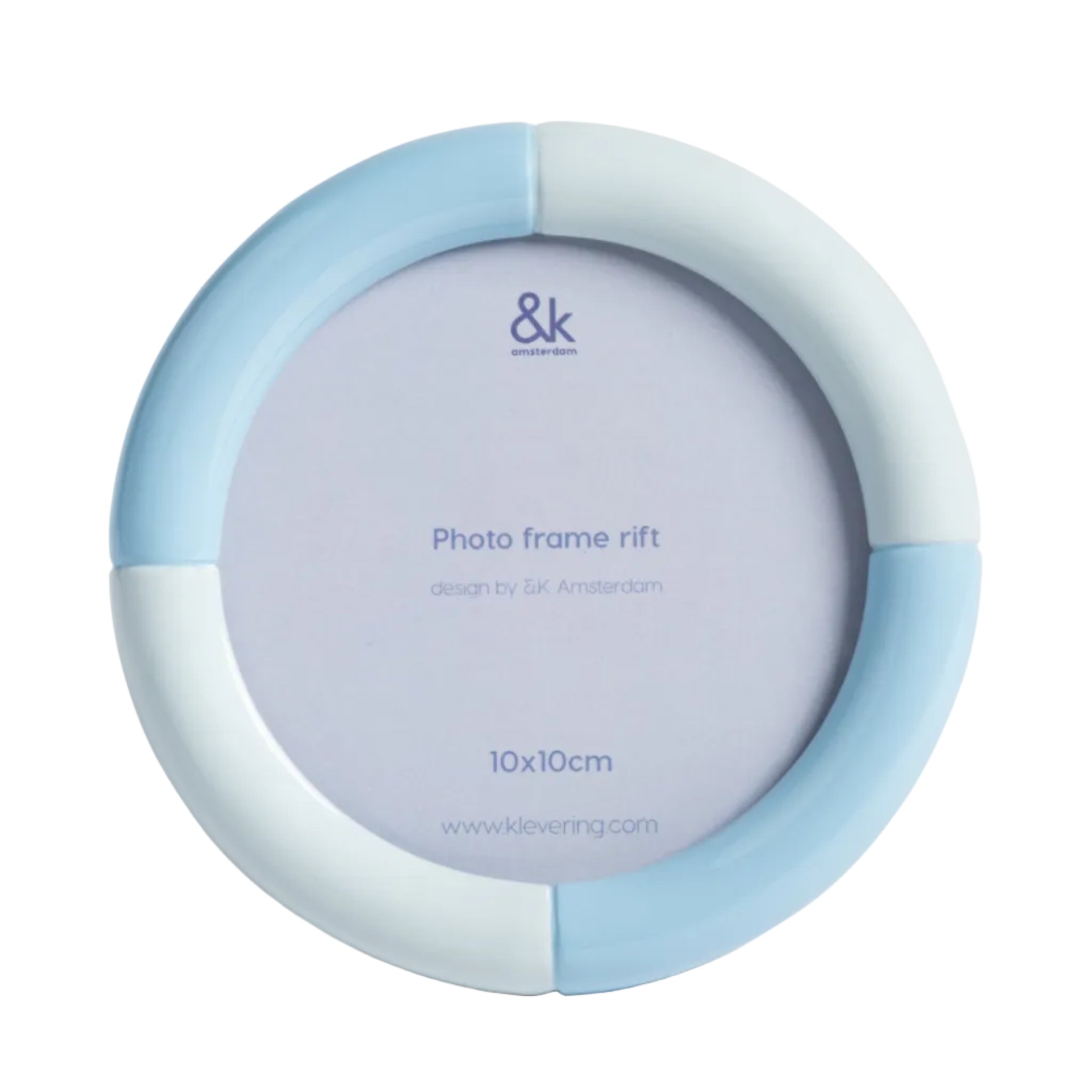 RIFT ROUND photo frame blue