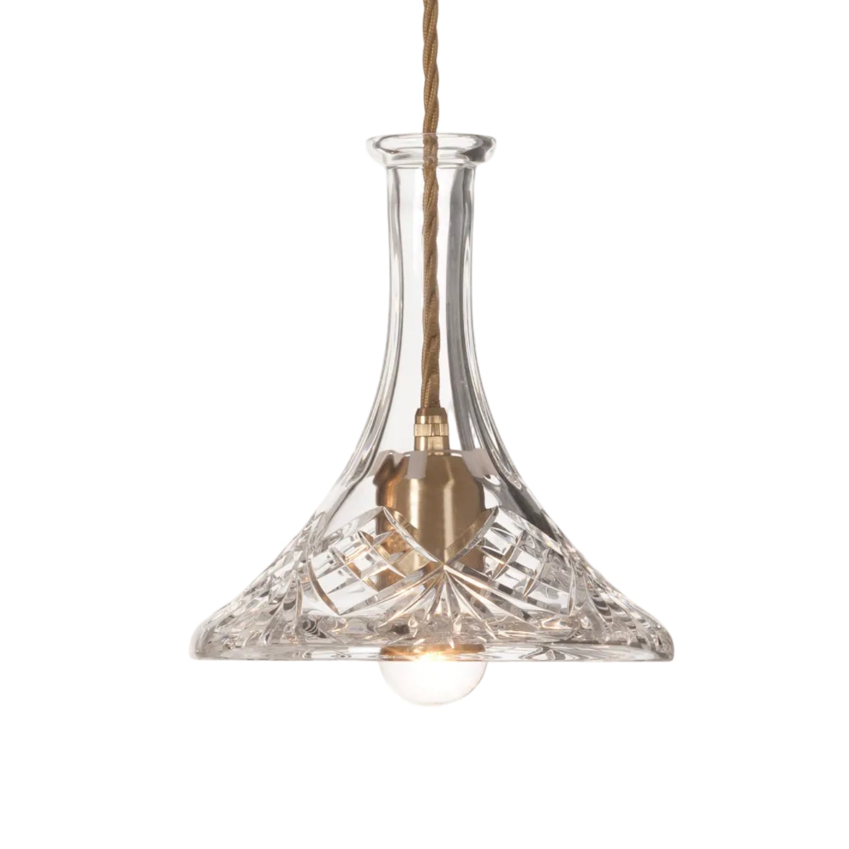 Lustrná lampa TULIP DECANTERLIGHT z křišťálového skla