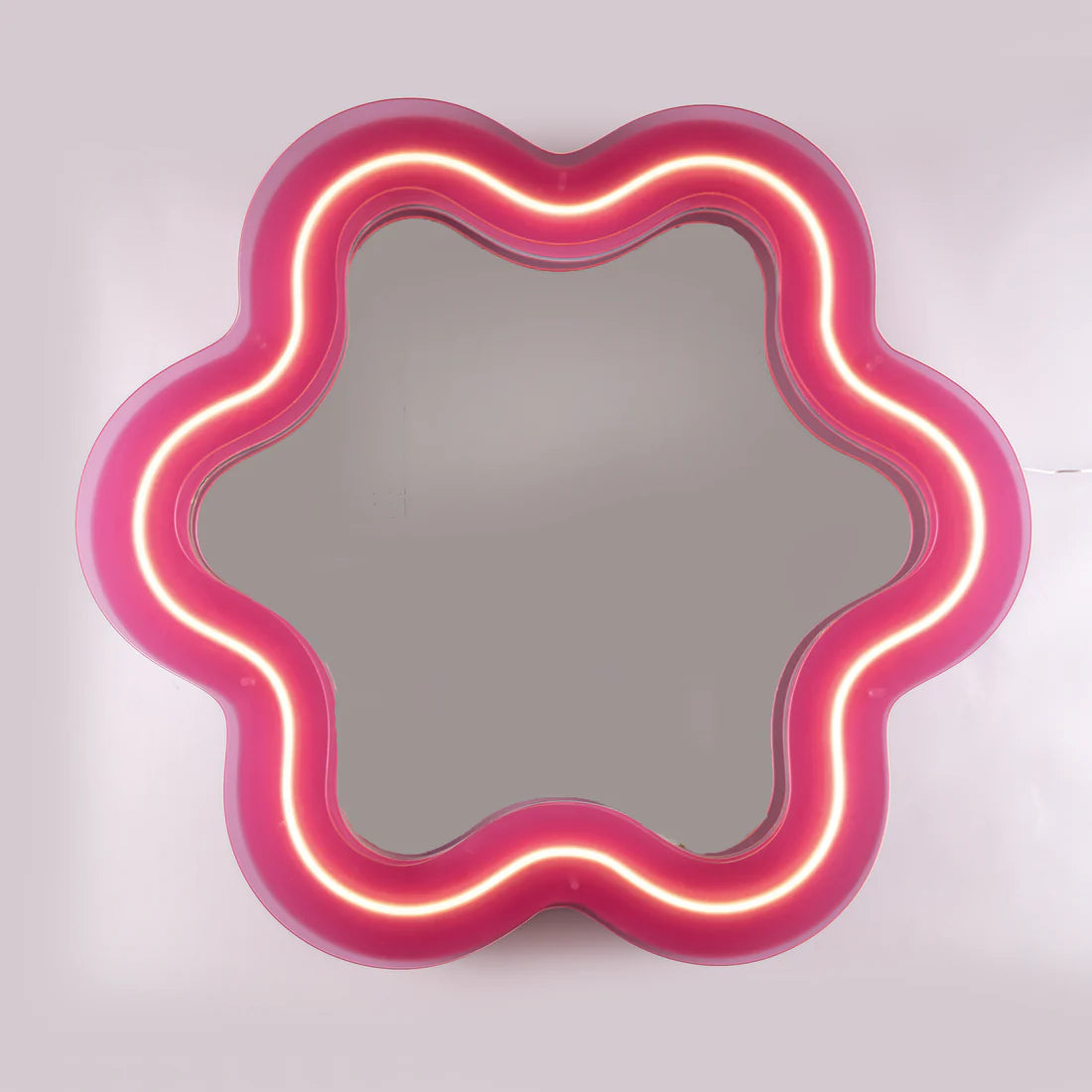 Supercurve mirror - pink flower