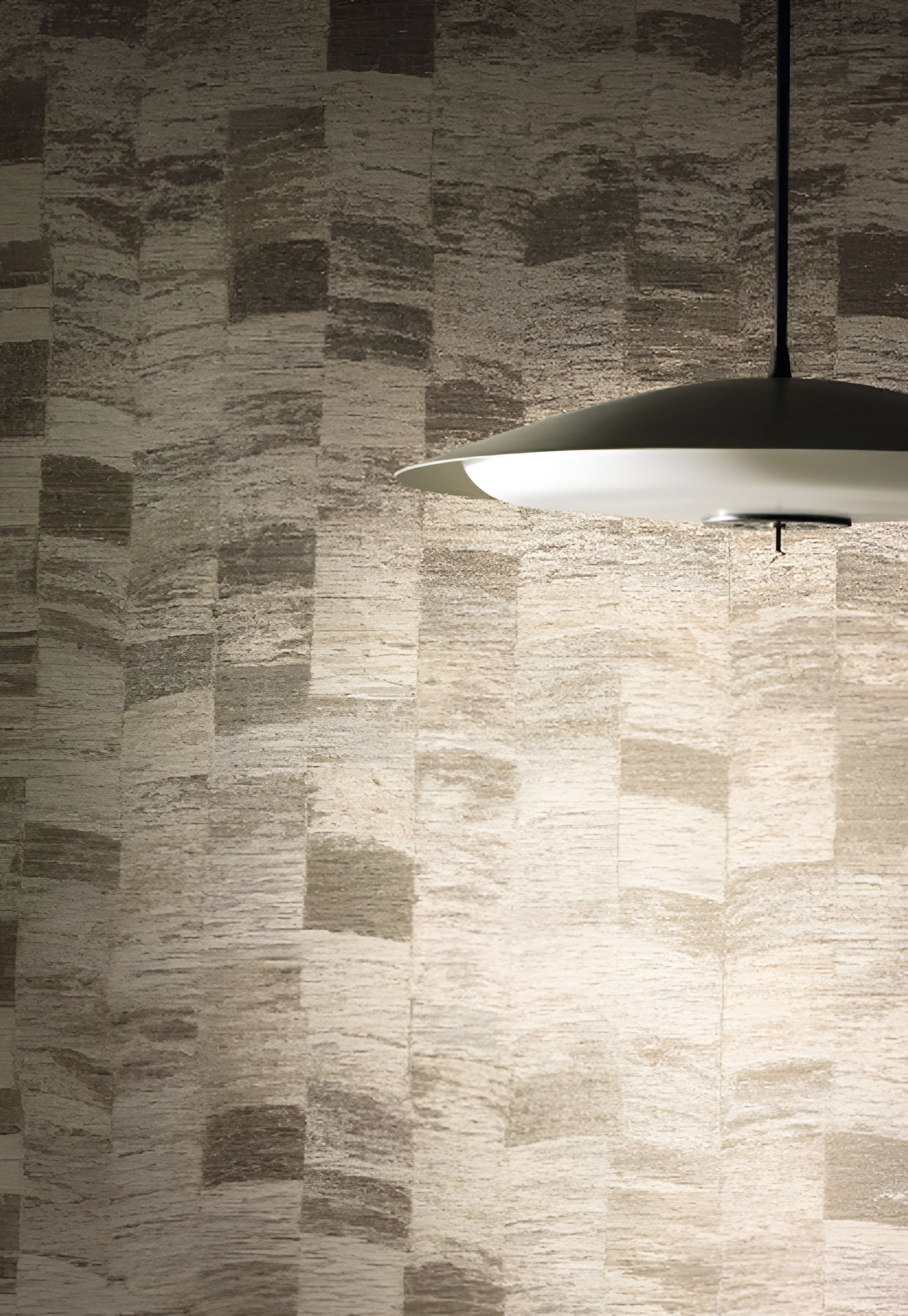 Textilní strukturovaná tapeta s geometrickým motivem PUEBLOS - SABLE pískový