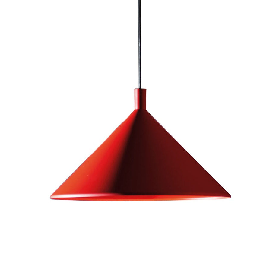 Lampa visící CONO lesklá červená