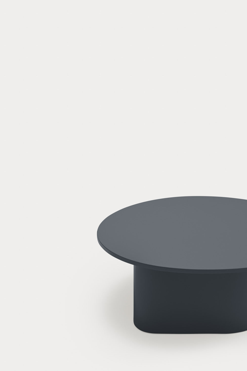 Kulatý konferenční stolek TOTEM antracitový