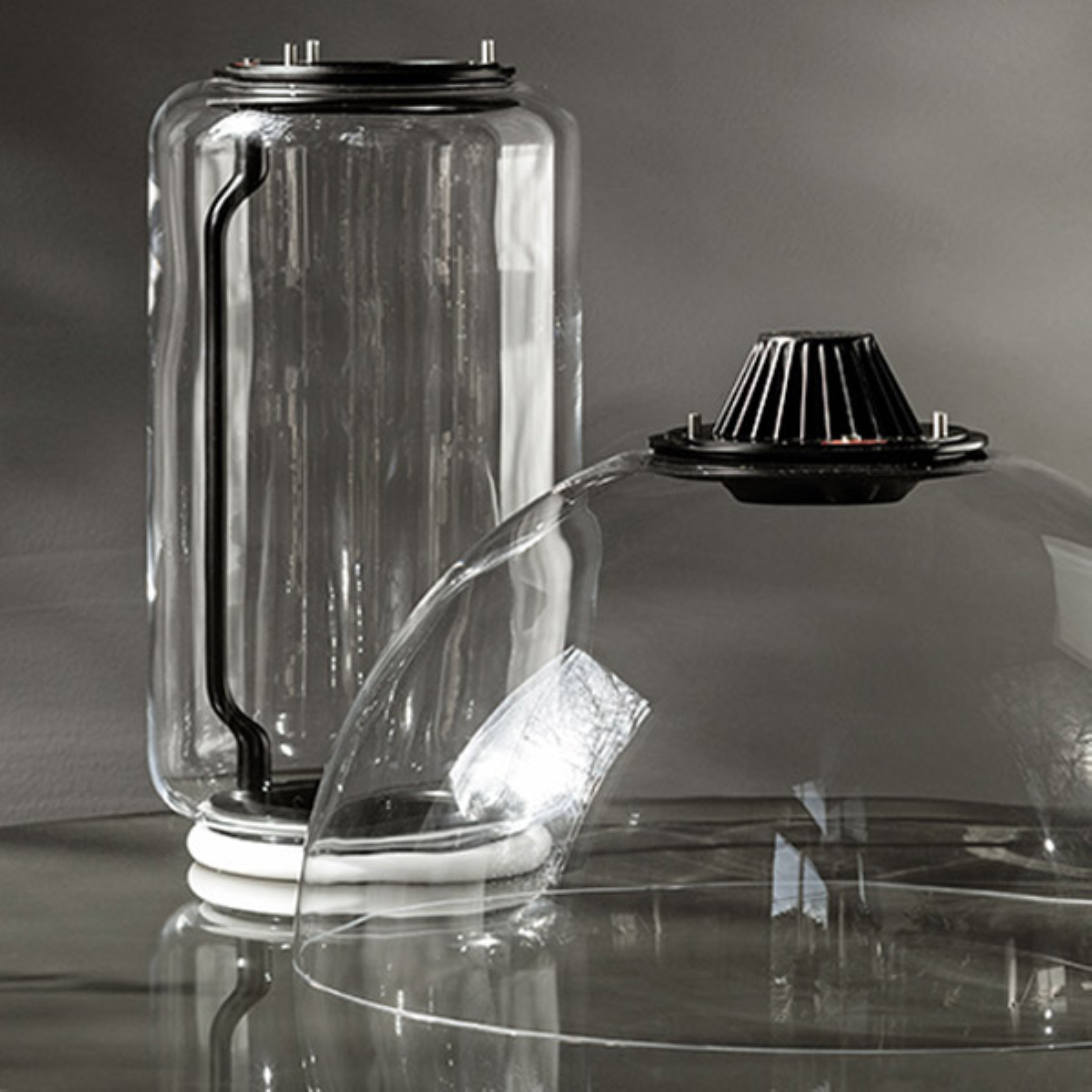 Stojací lampa NOCTAMBULE BOWL sklo