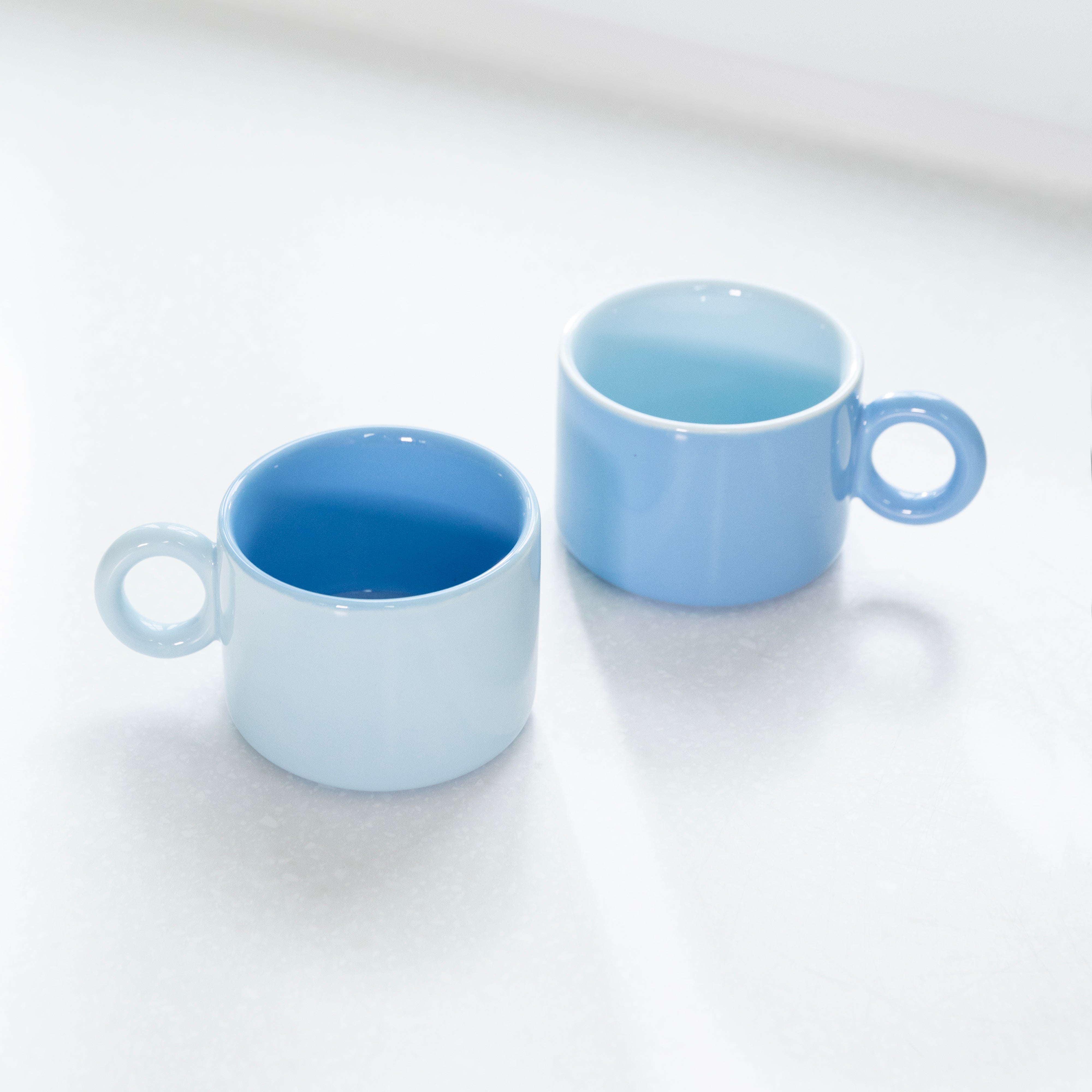 Sada šálků CHIQUITO modrá porcelán