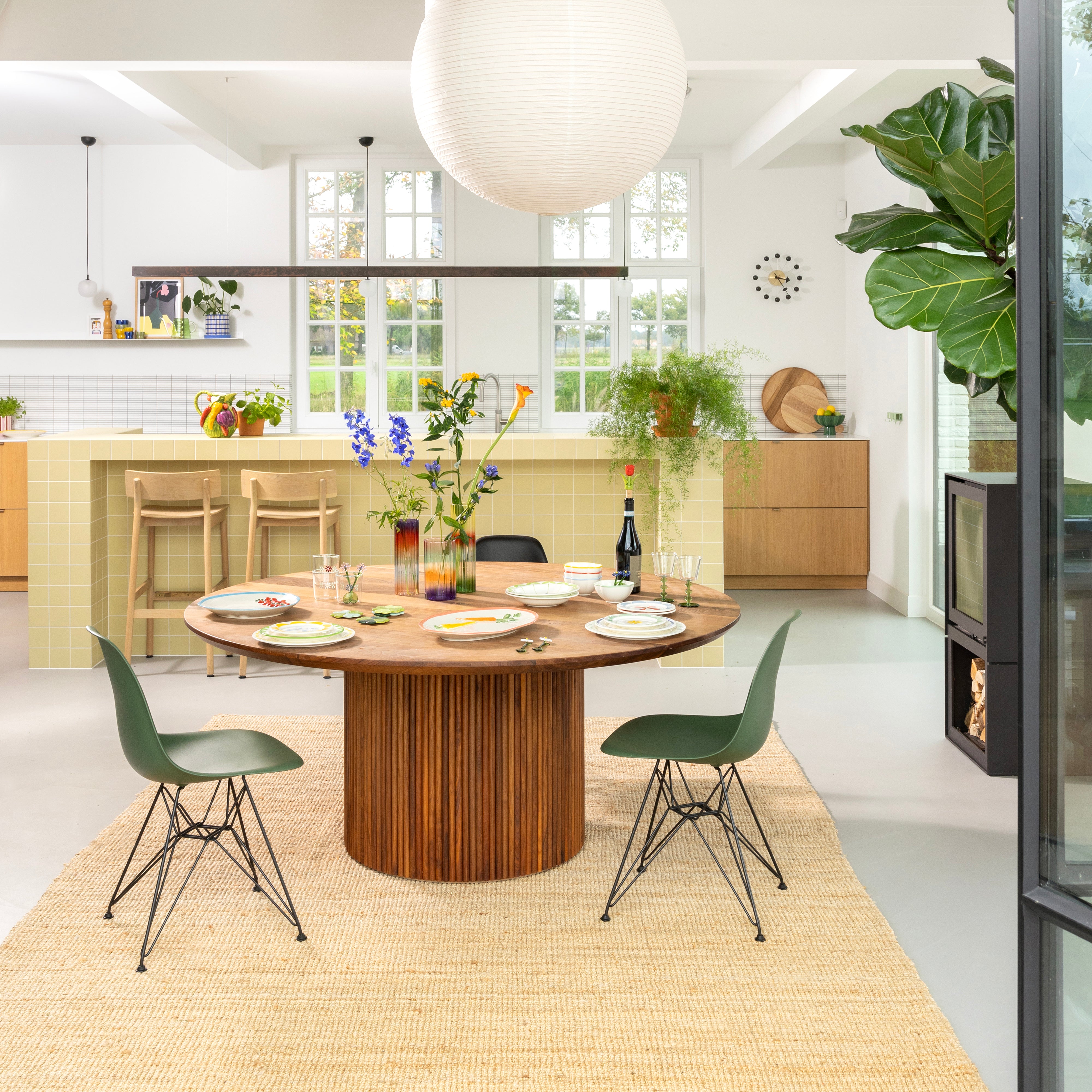 Váza GRADIENT EVENING fialovo-oranžové sklo