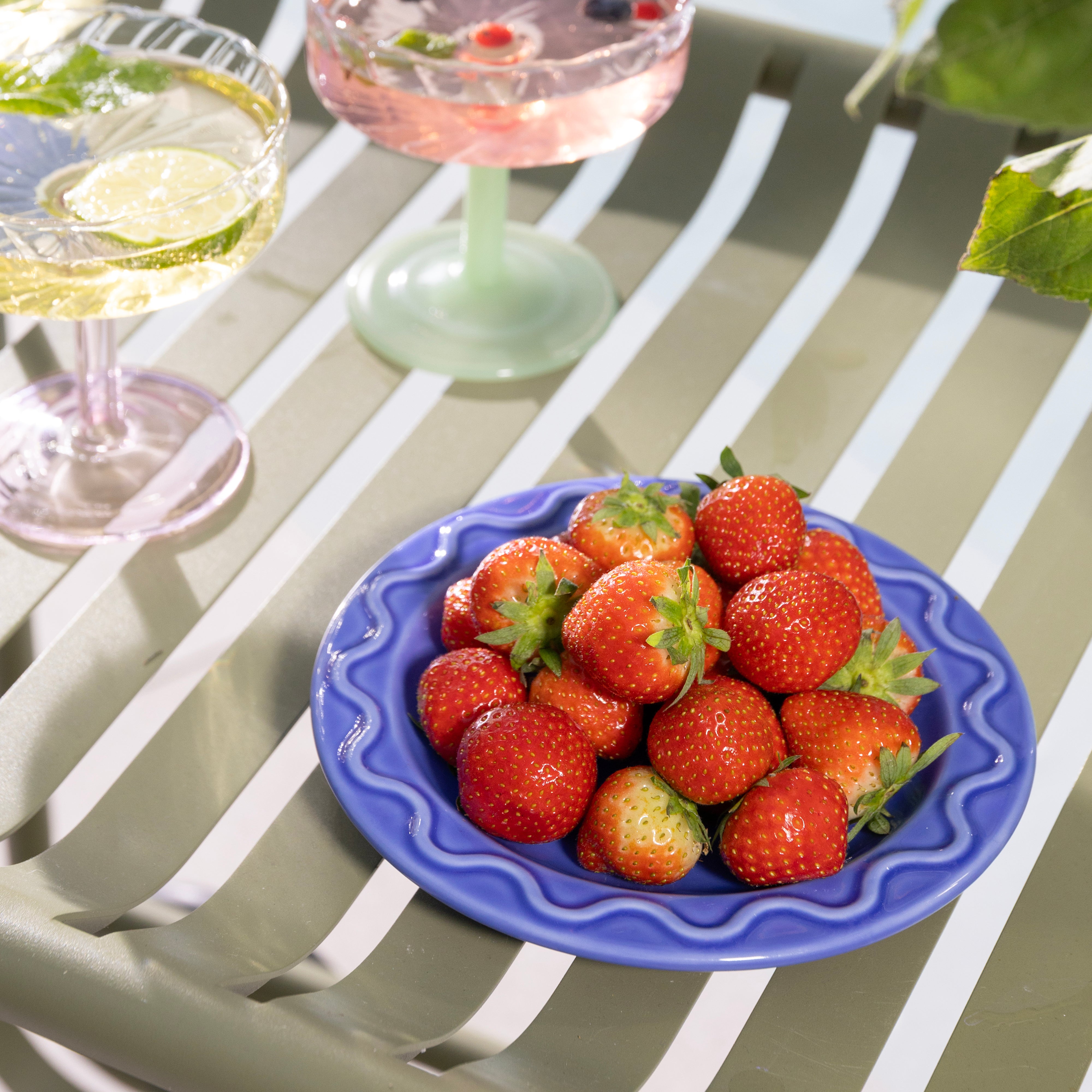 Sada skleněných pohárů TWIRL růžová