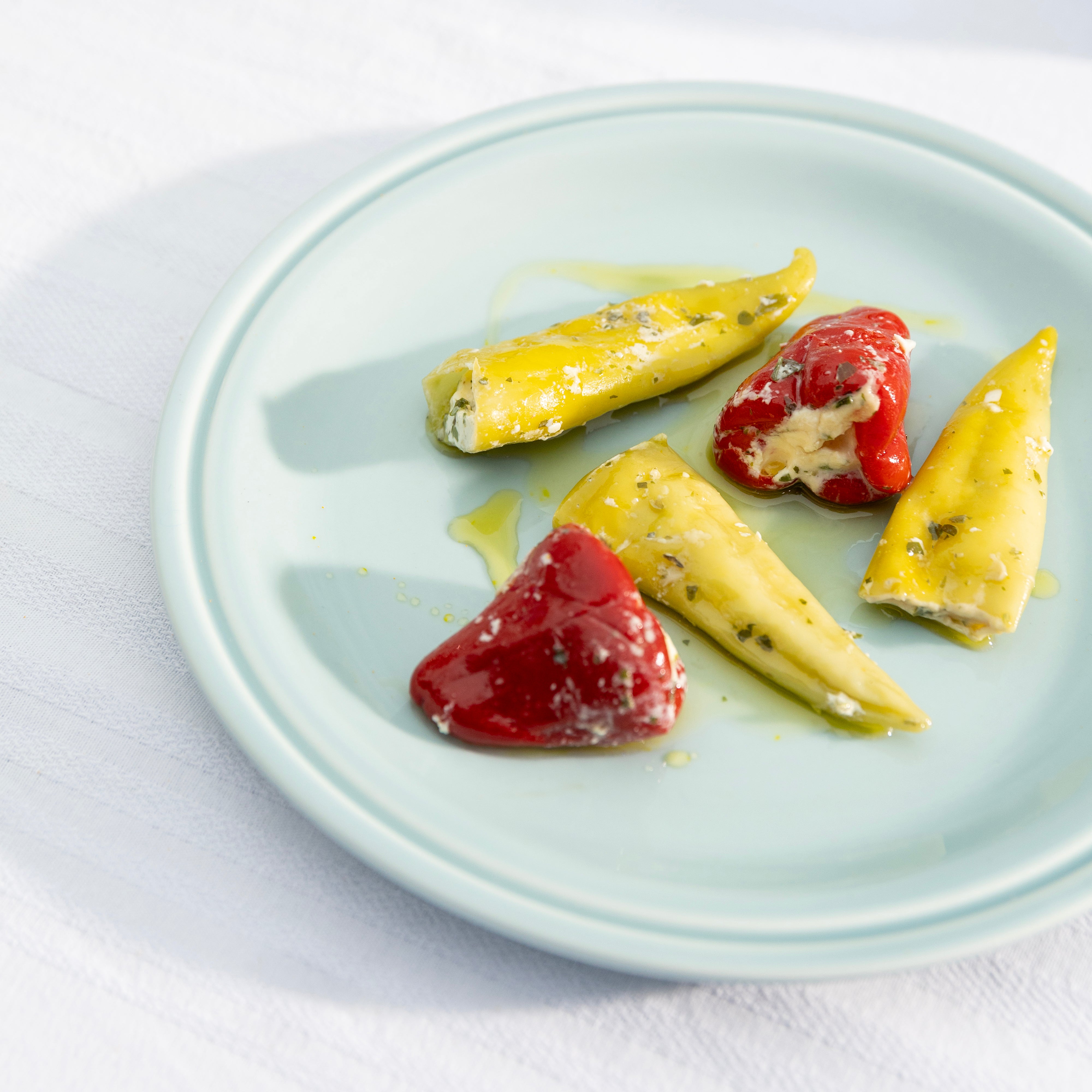 Sada snídaňových talířů MOCHI světle modrá