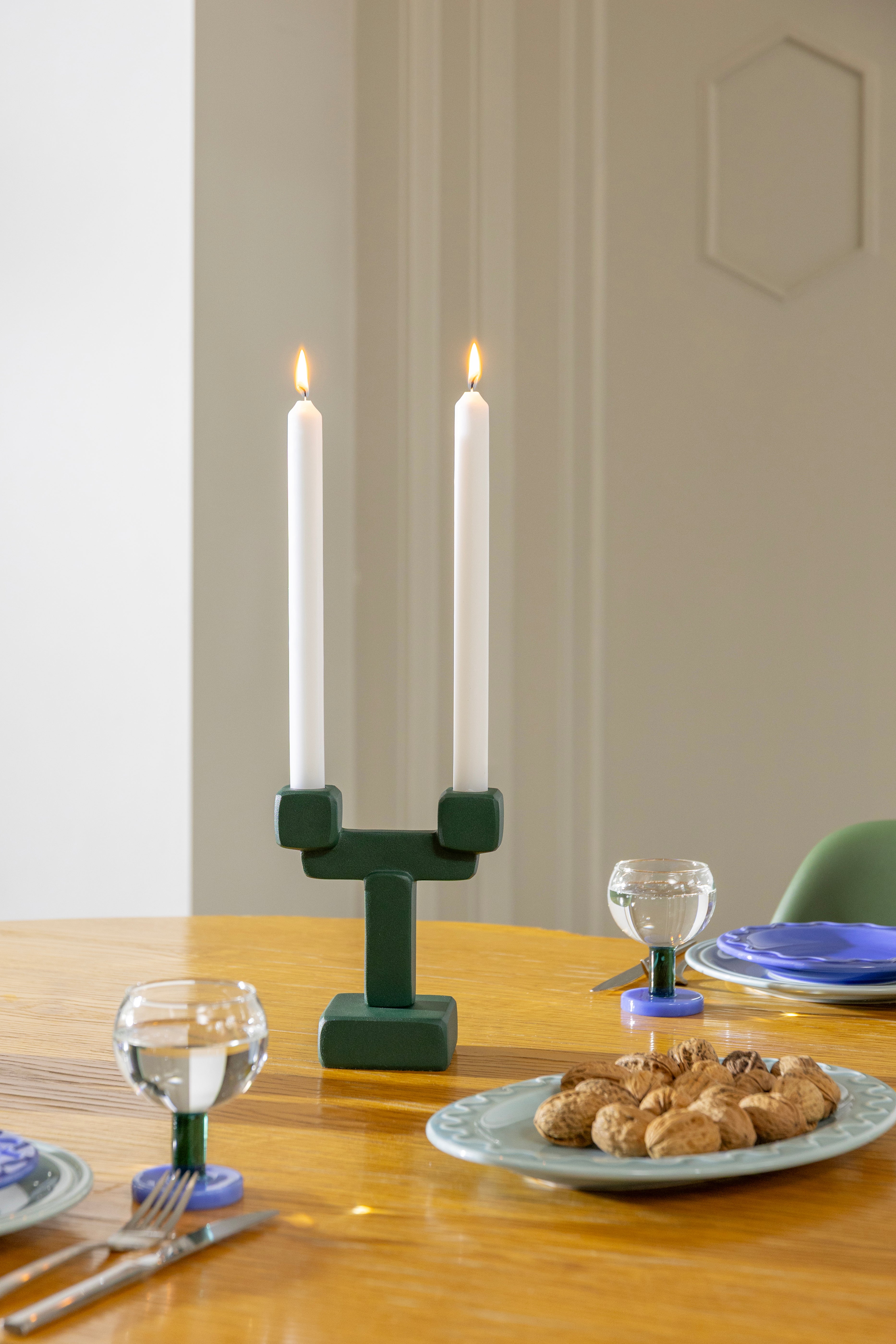 CANTINE Blue and Green Glasses Set