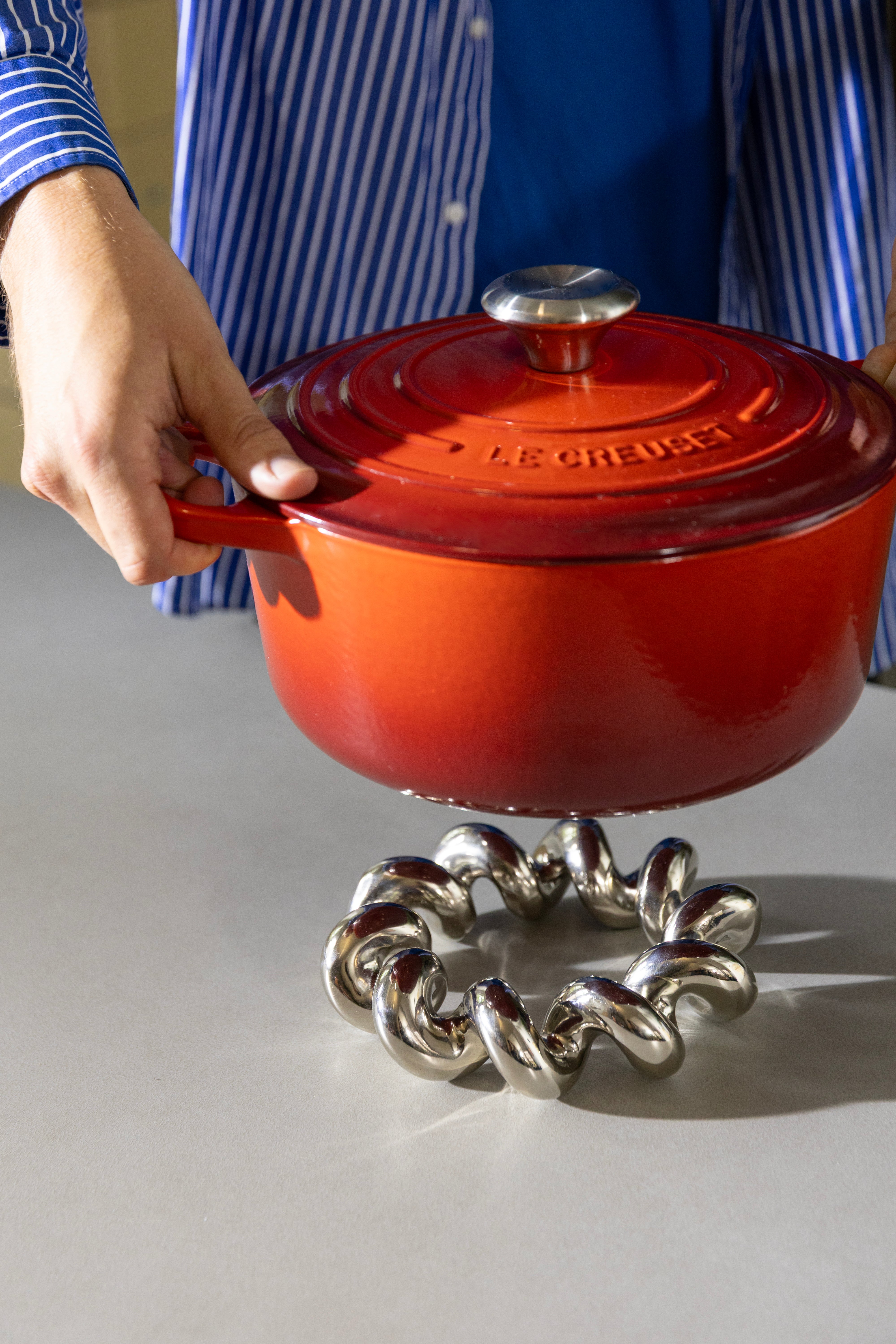 Podložka TWIST stříbrná