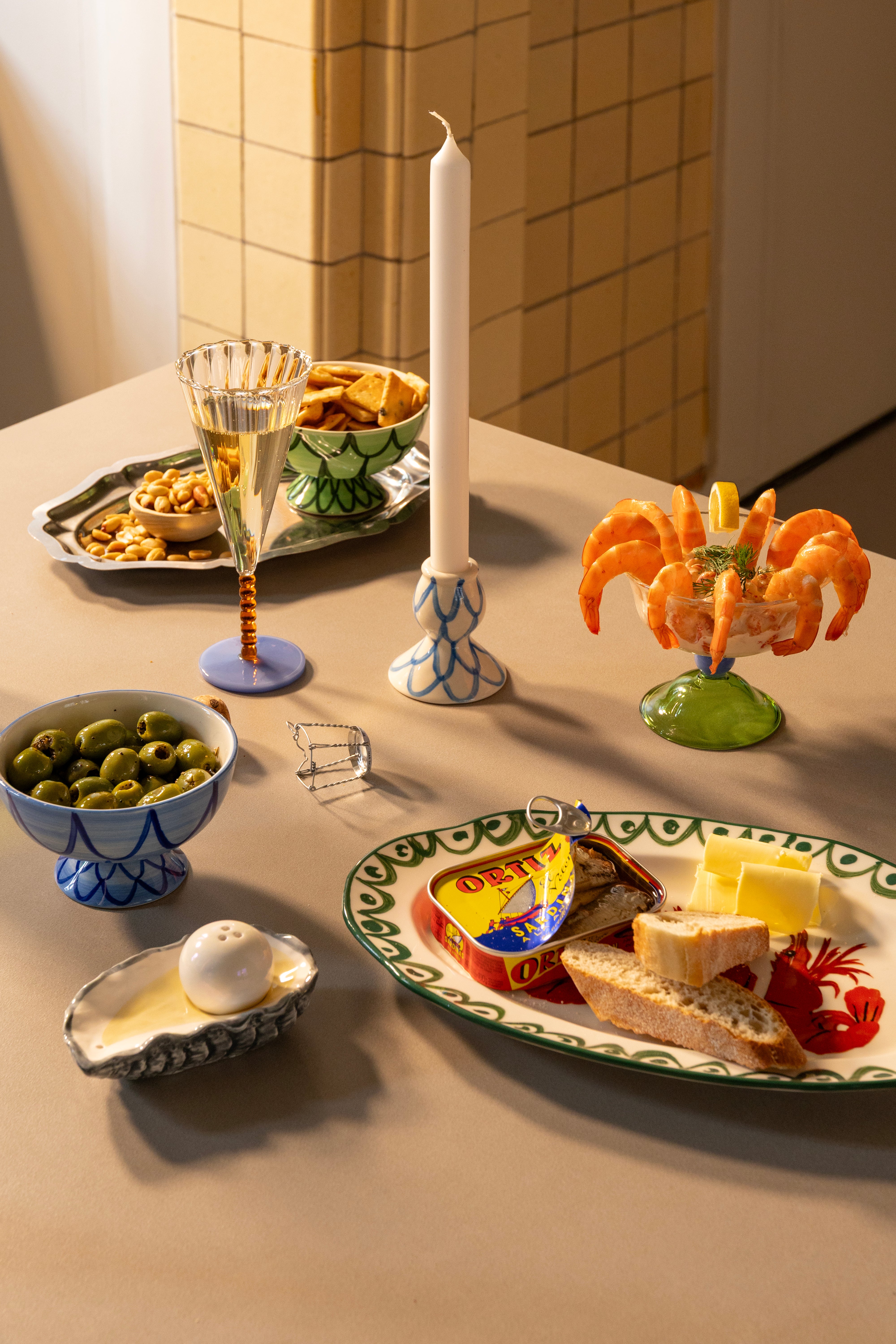 Sada misek SIRENE modrá s bílou