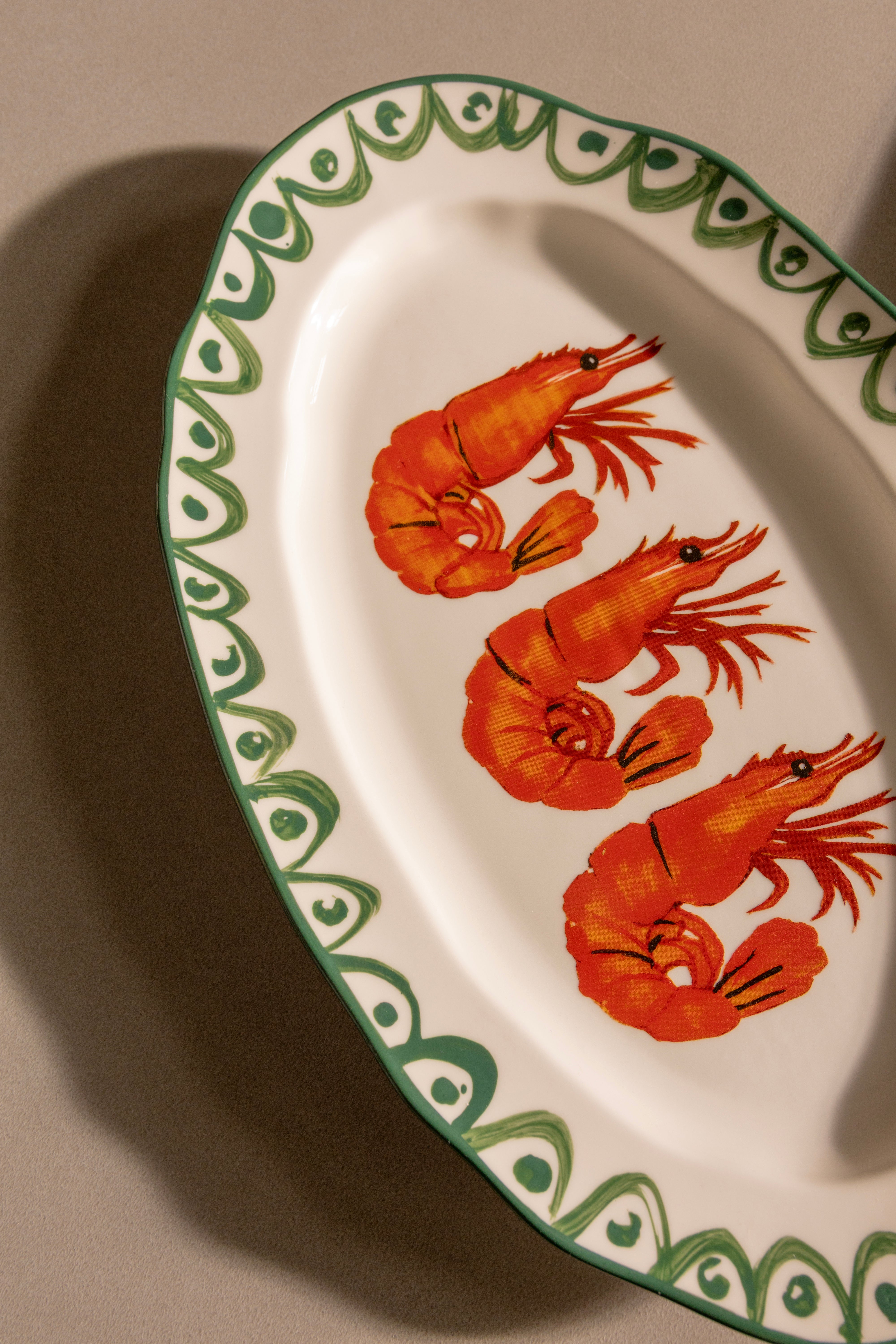 Porcelánový talíř SIRENE SHŘIMPS
