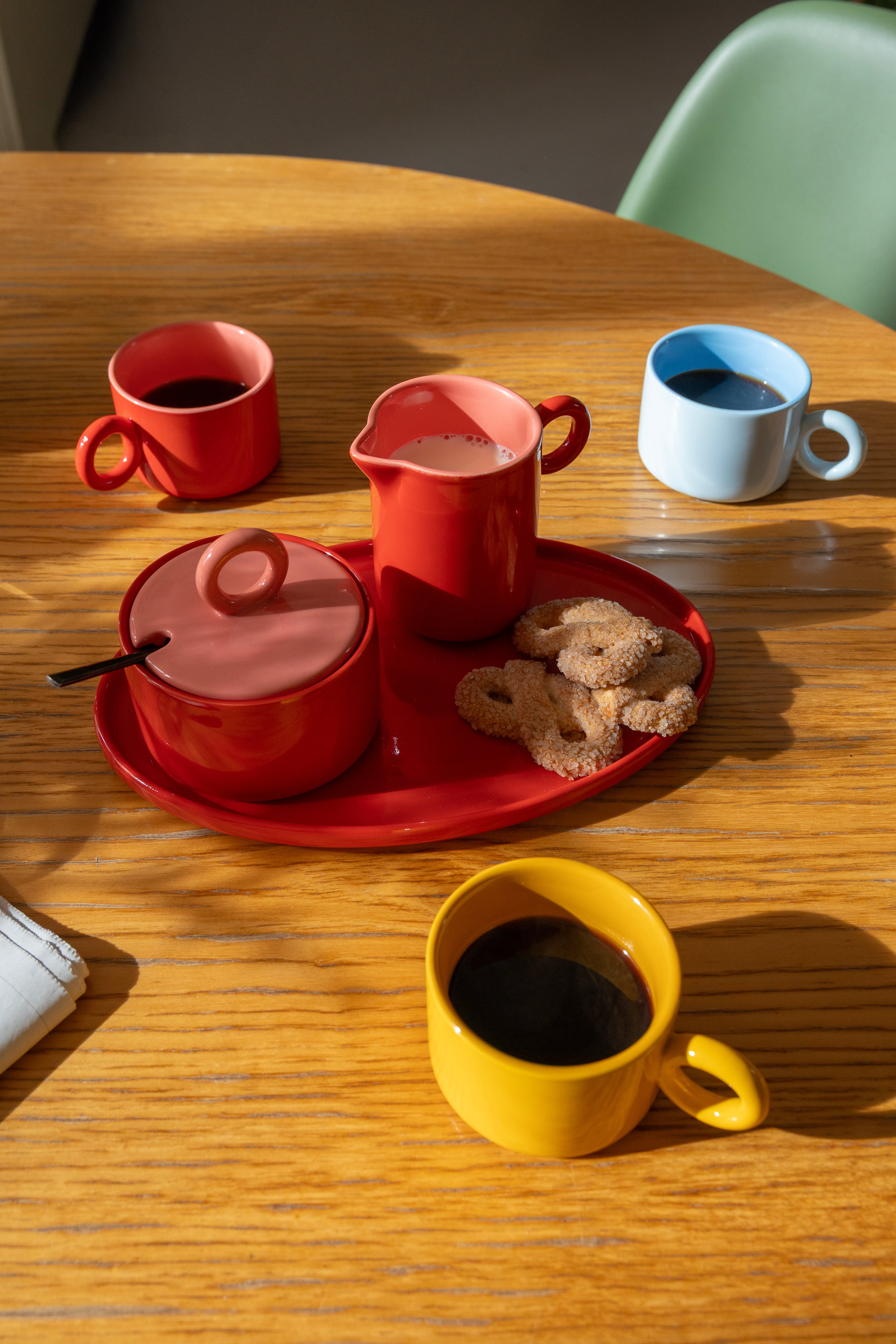 Sada šálků CHIQUITO růžová porcelán
