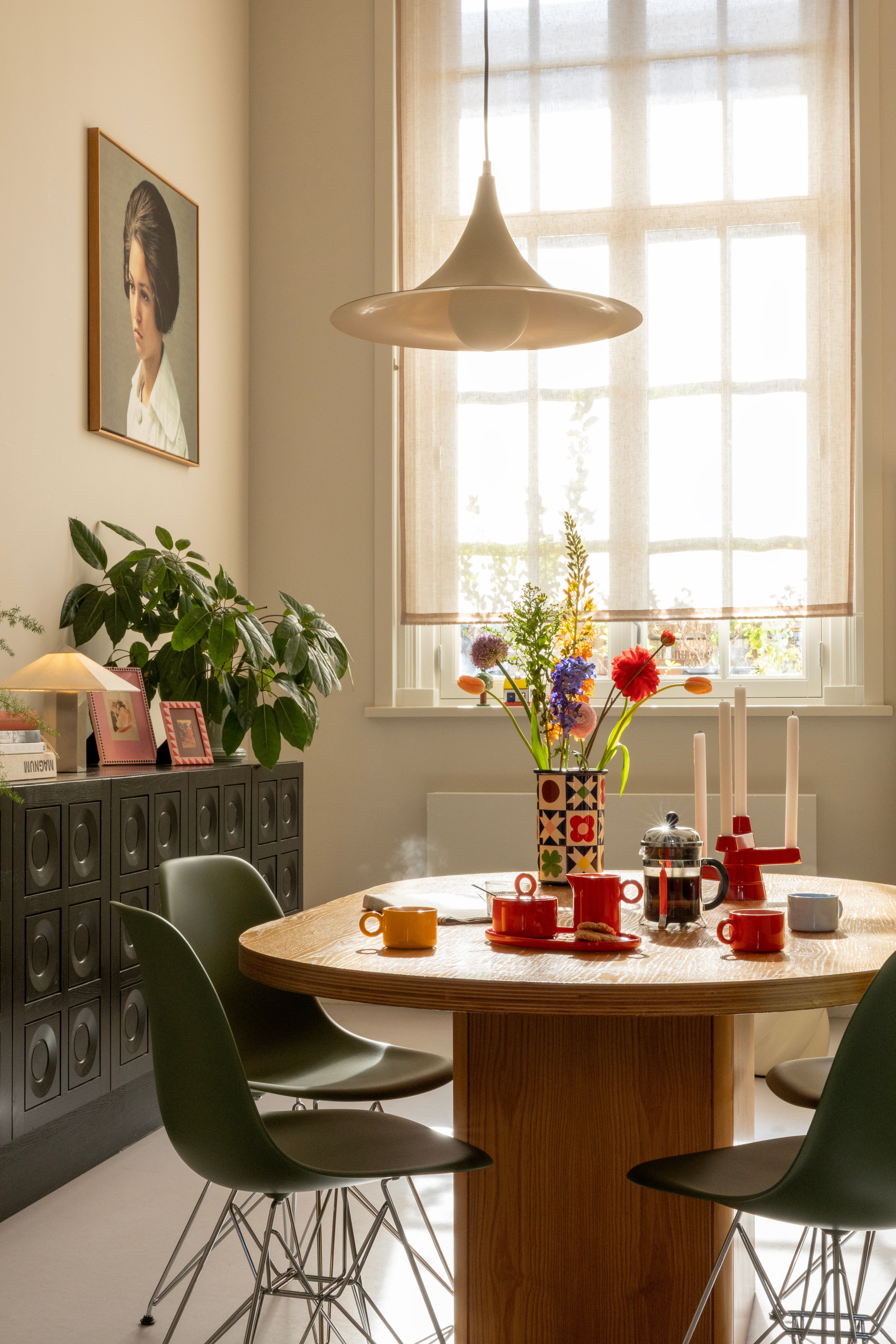 Trojramenný svícen BRUTE červený