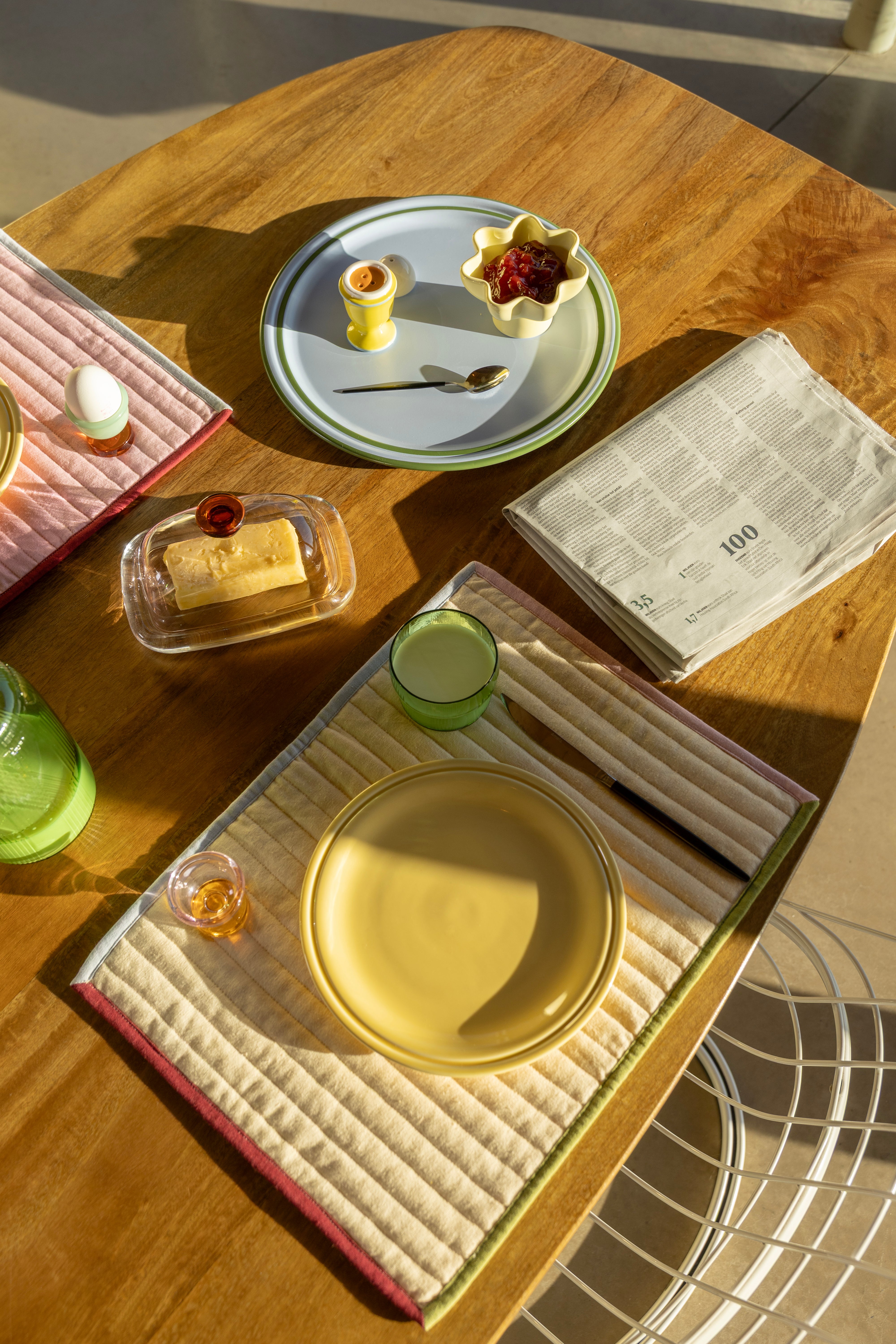 Podnos VANO modrý se zeleným