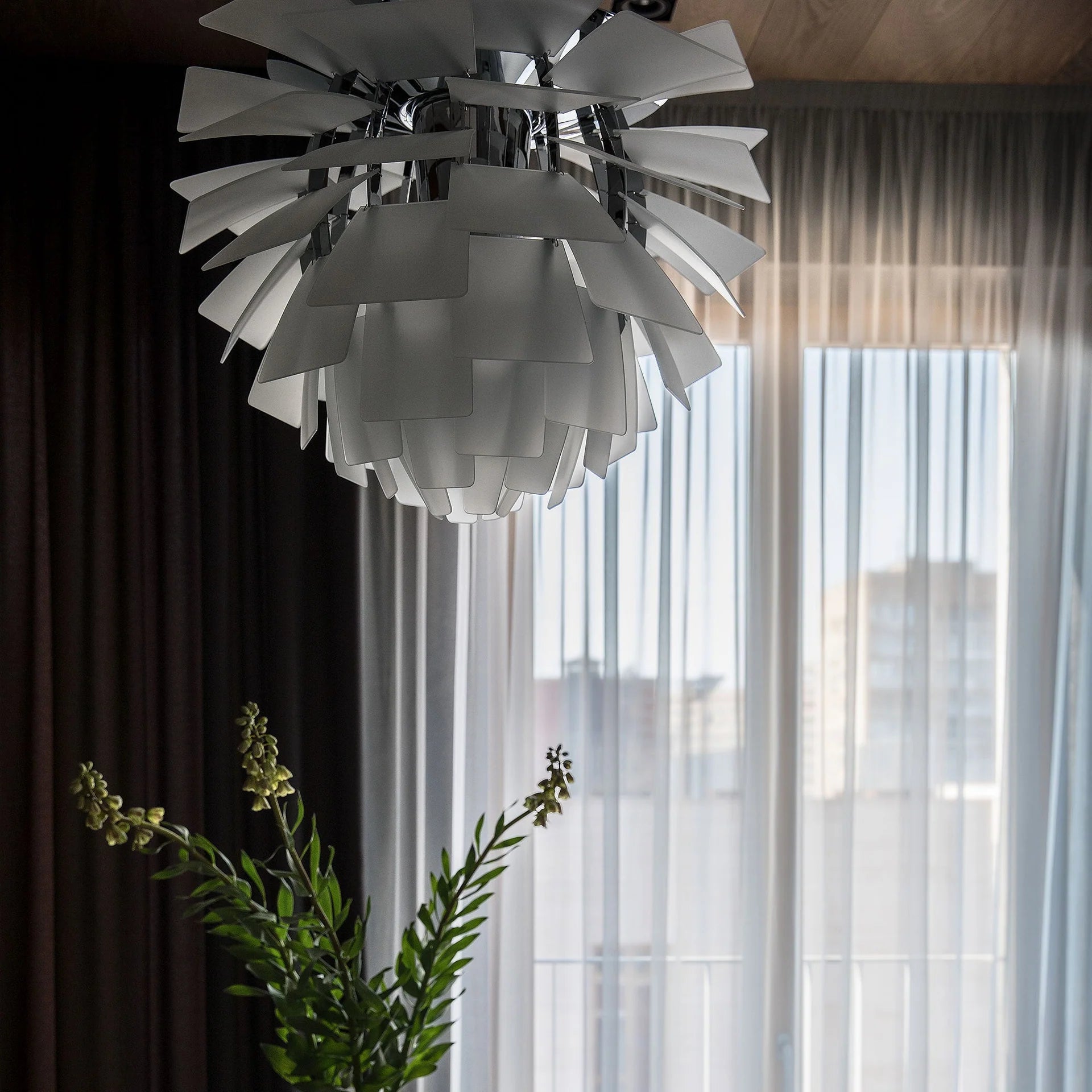 Lampa wisząca PH ARTICHOKE GLASS biały – Louis Poulsen