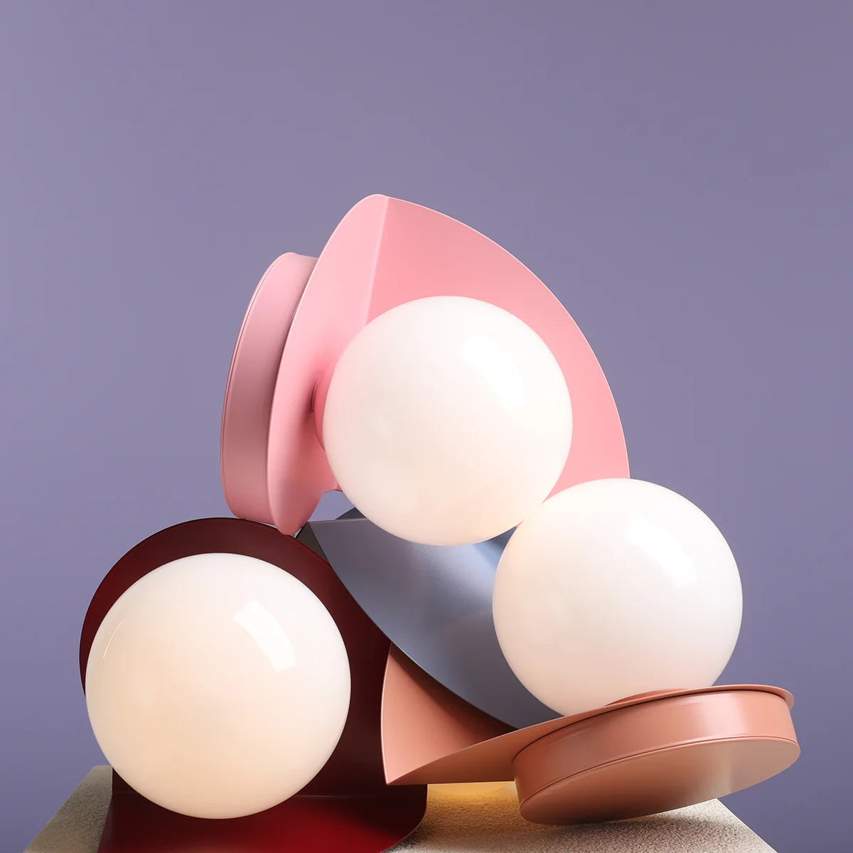 Loop pink table lamp