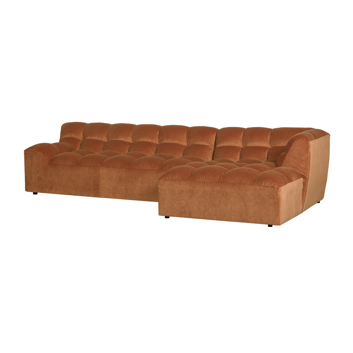 Szezlong ALLURE welur prawostronny terakota – Woood