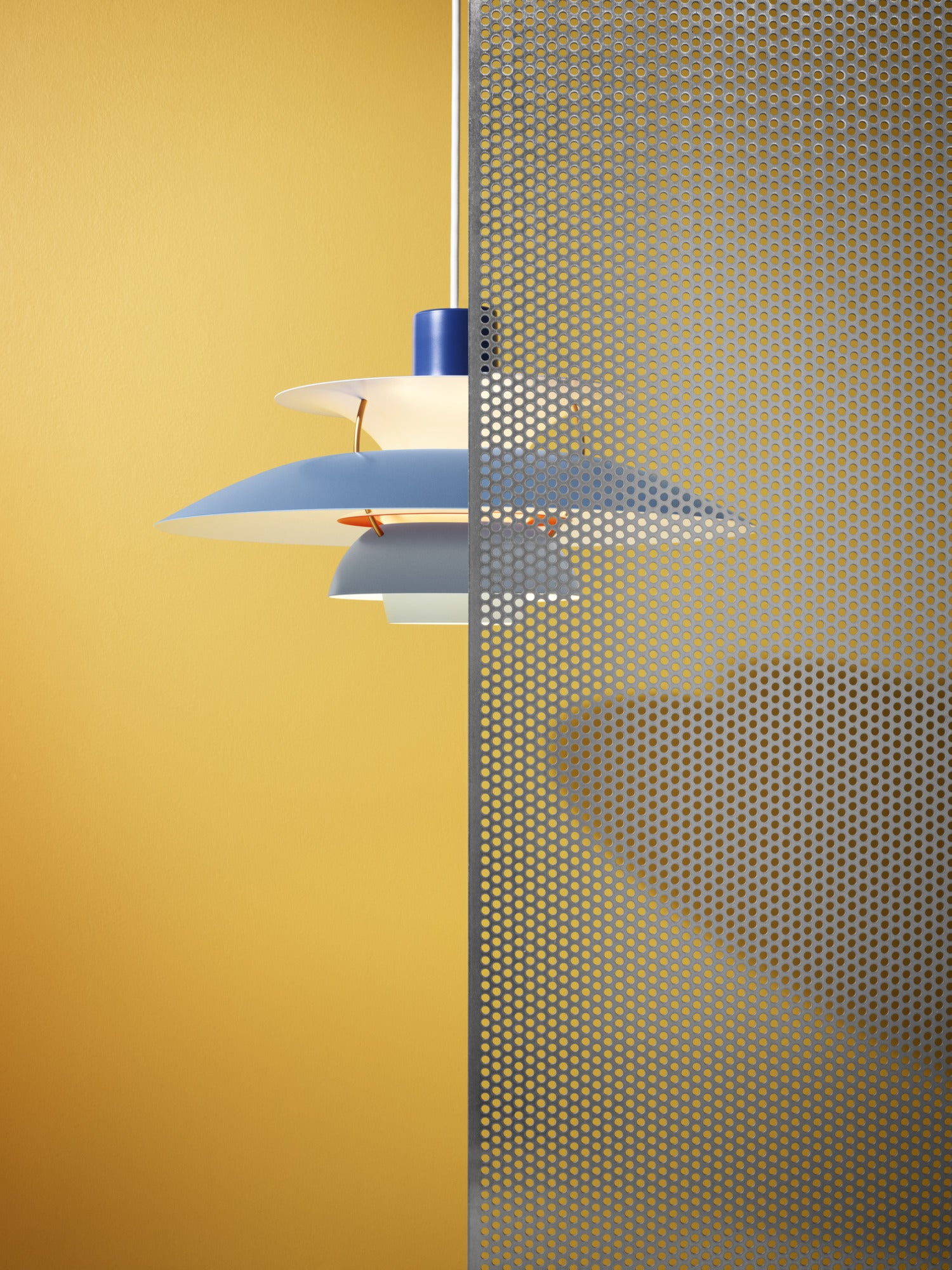 PH 5 pendant lamp in shades of blue