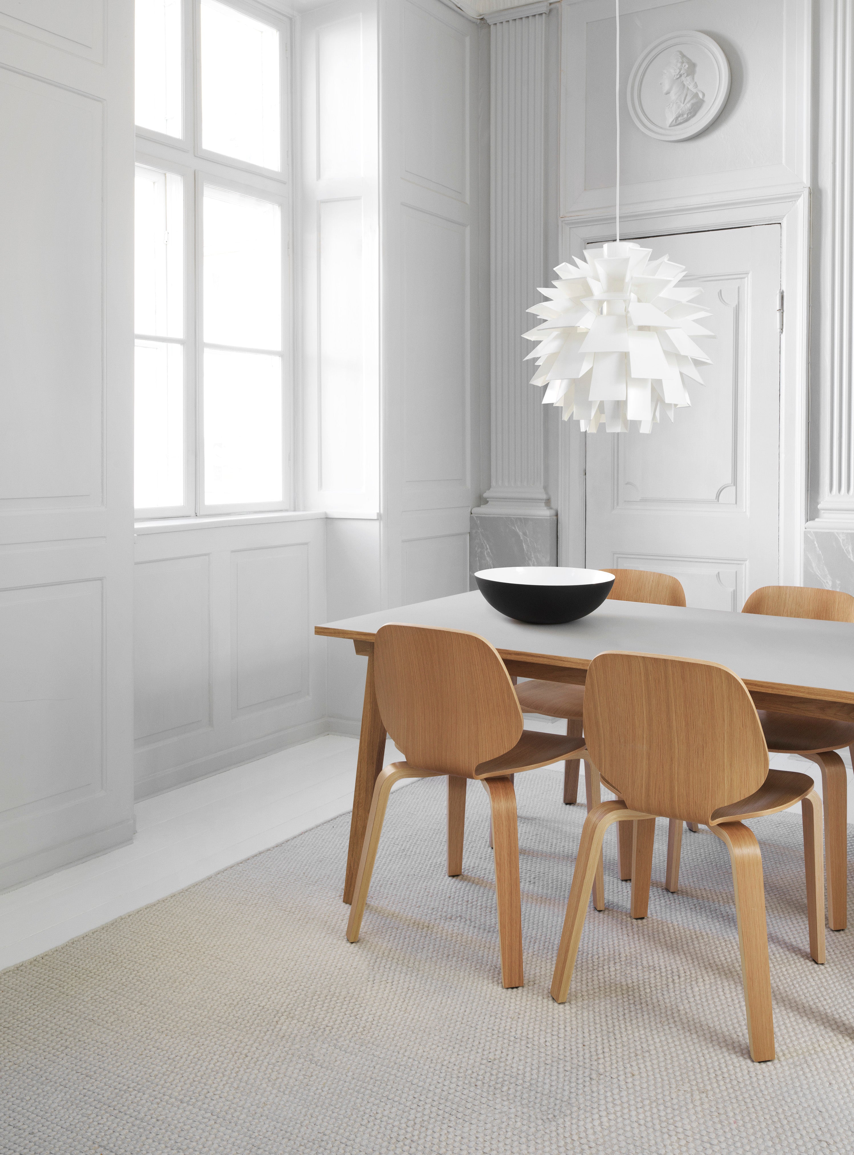 Bílý stínidlo závěsné lampy NORM 69