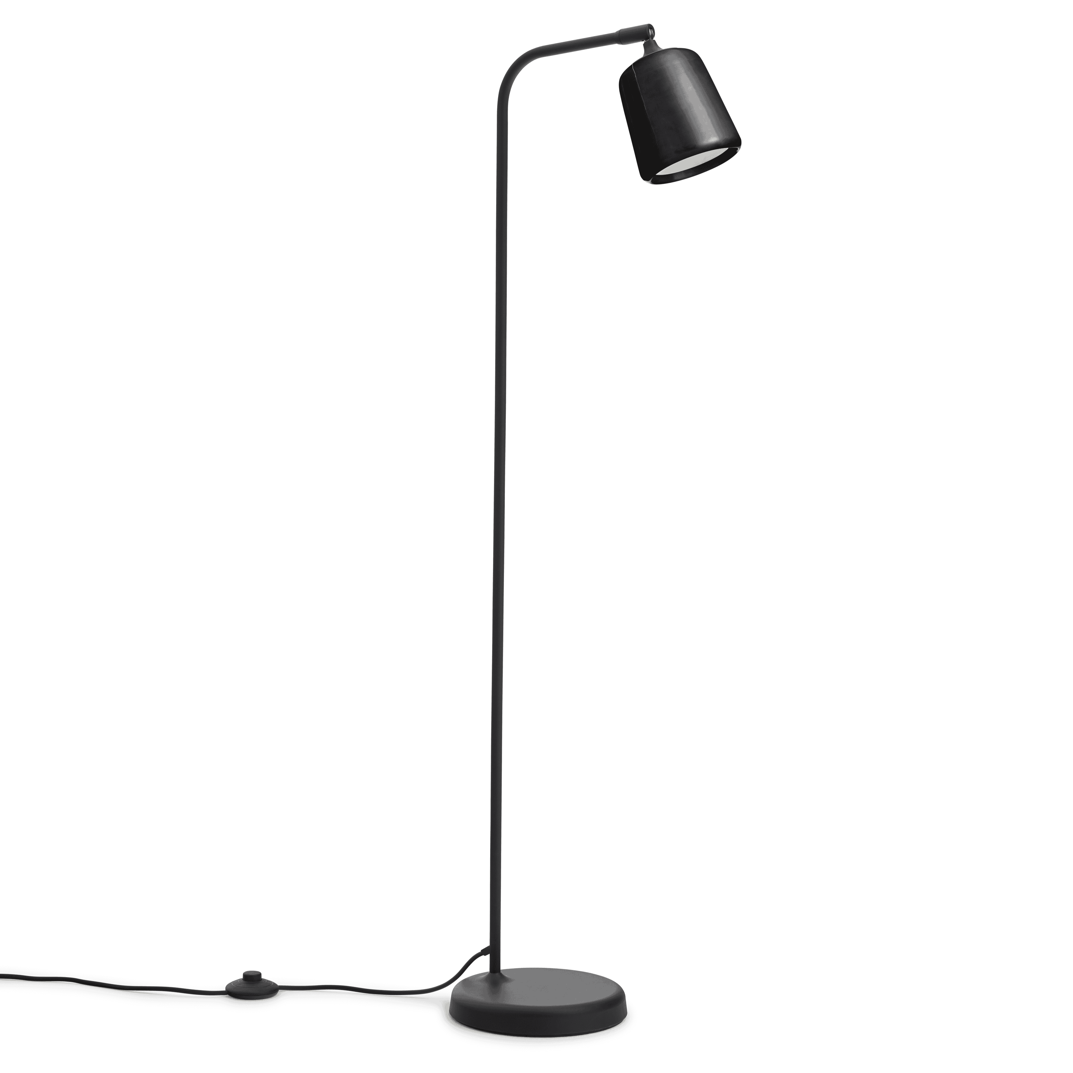 Floor lamp material black marble