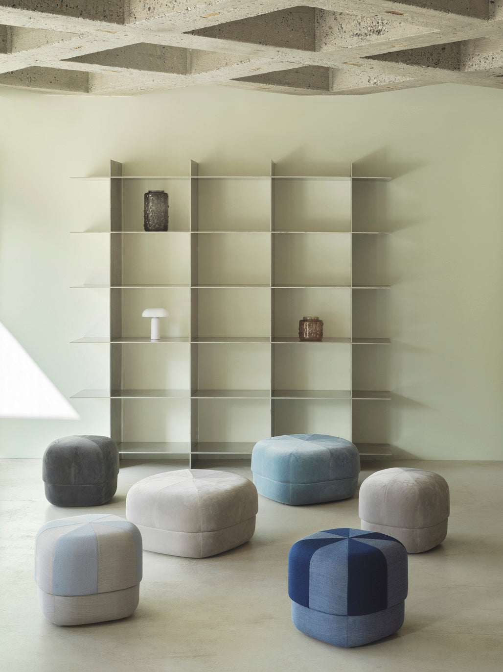 Puf CIRCUS DUO růžový s béžovým