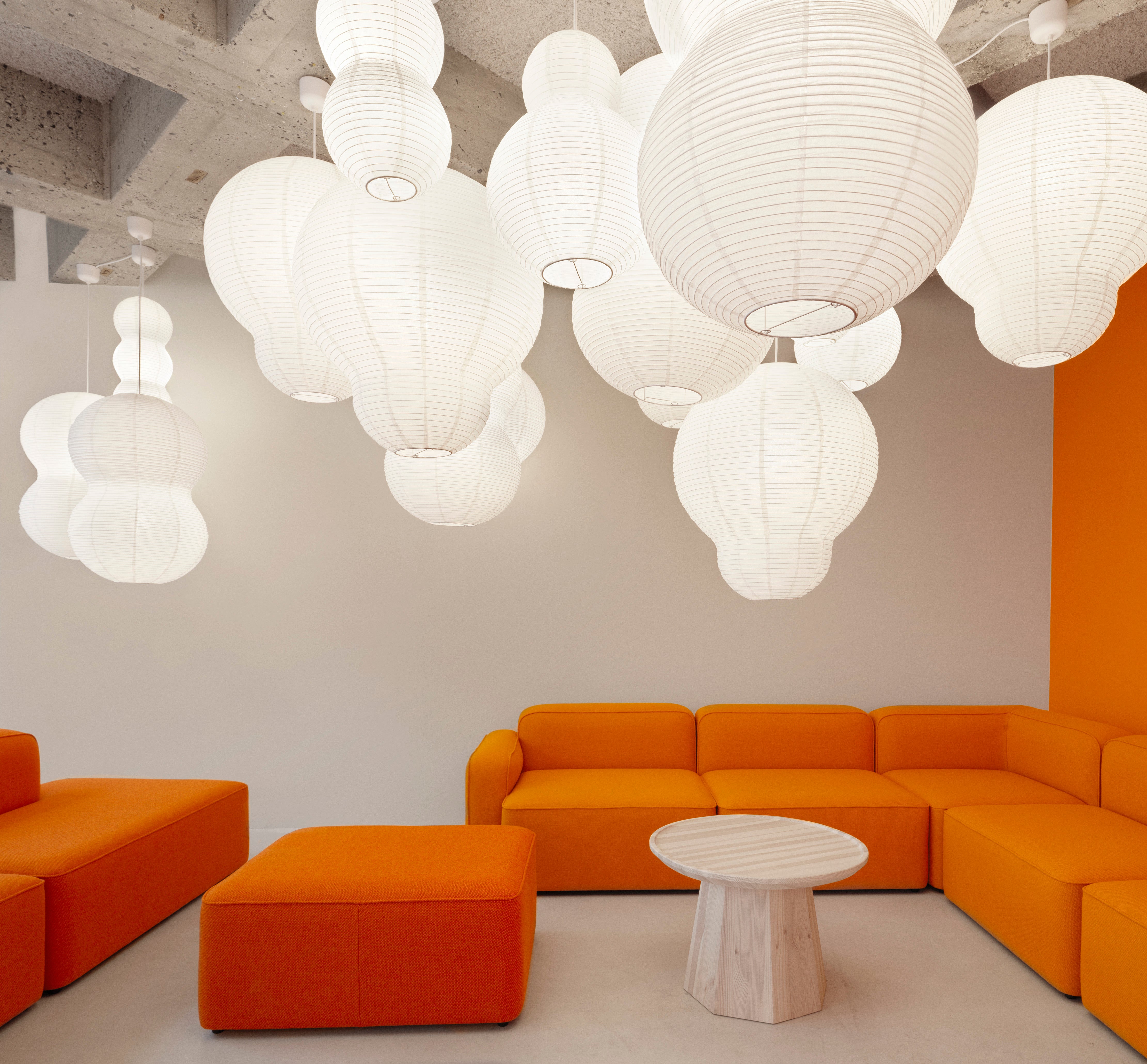 PUFF BUBBLE white pendant lamp shade