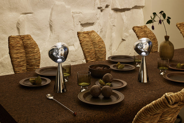 Přenosná lampa MELT stříbrná