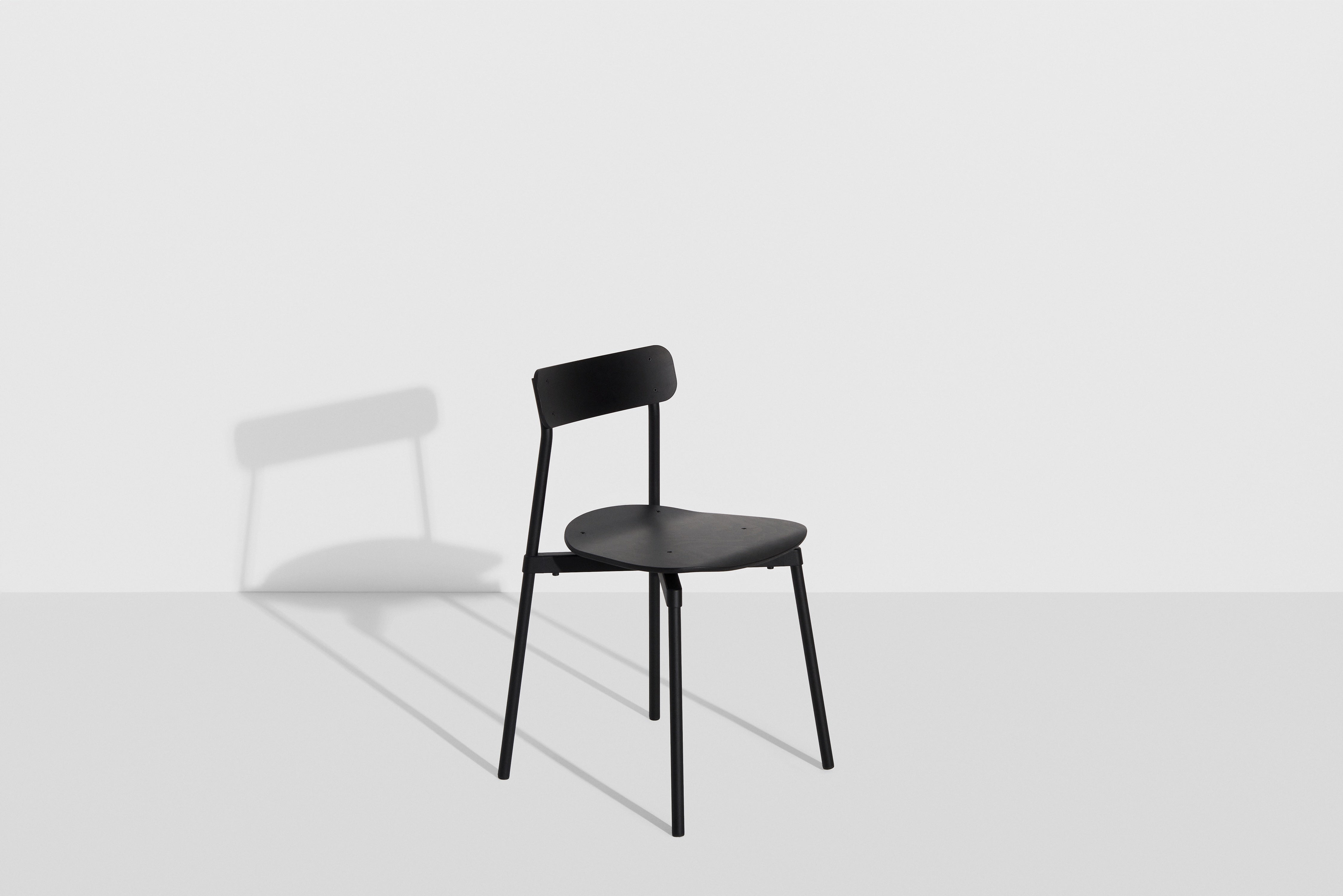 Krzesło FROMME czarne drewno bukowe