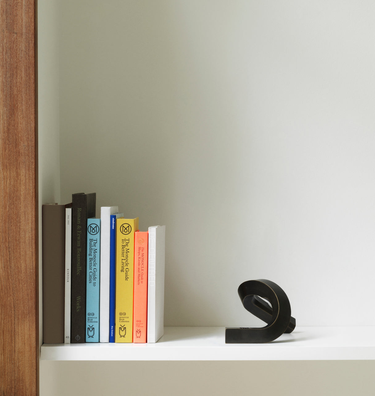 CROOKED TWO Candle Holder in Antiqued Brass