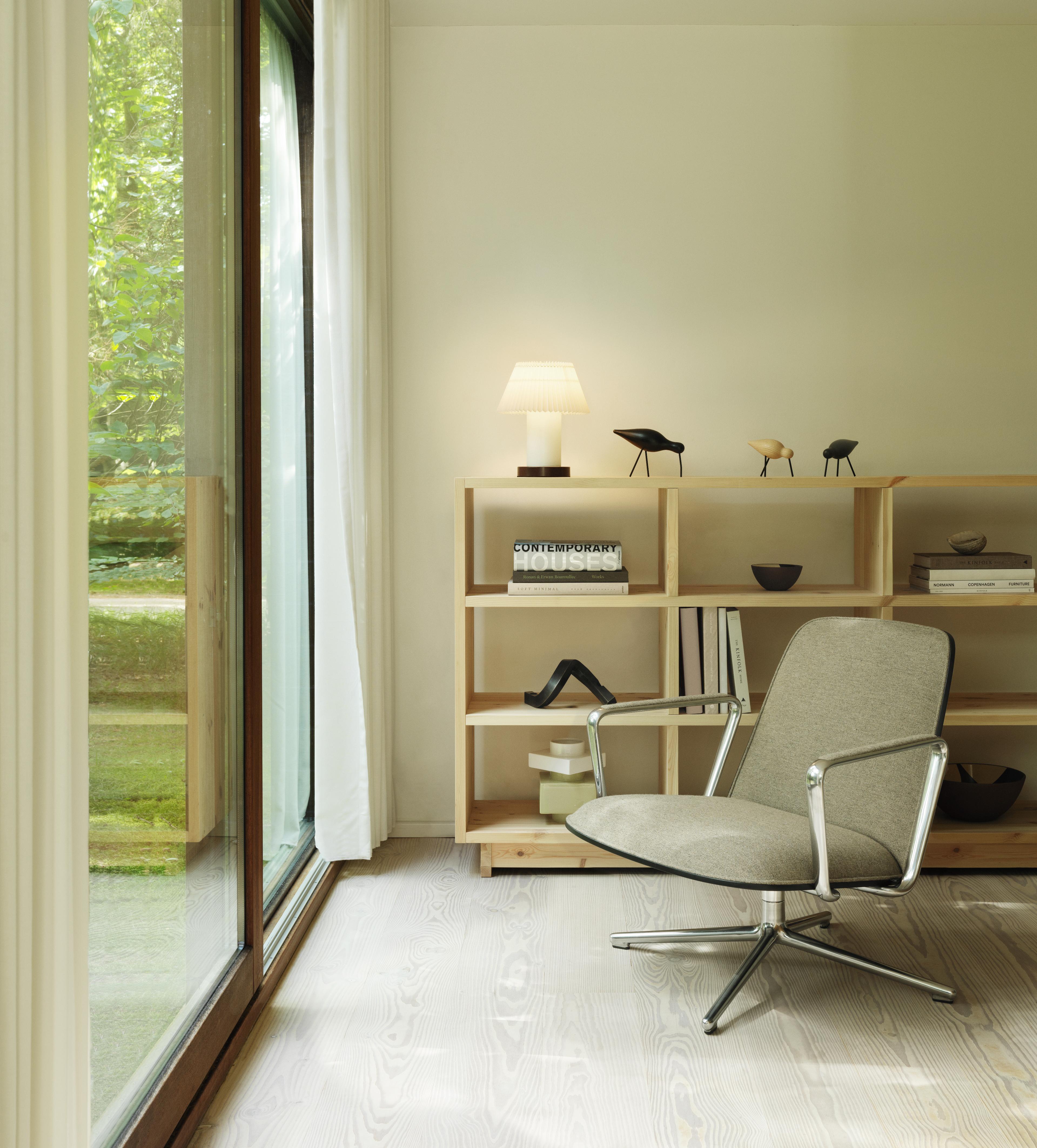 CELLU table lamp white with brown base