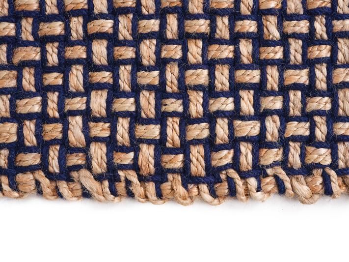 Koberec WEAVE tmavě modrý s béžovým