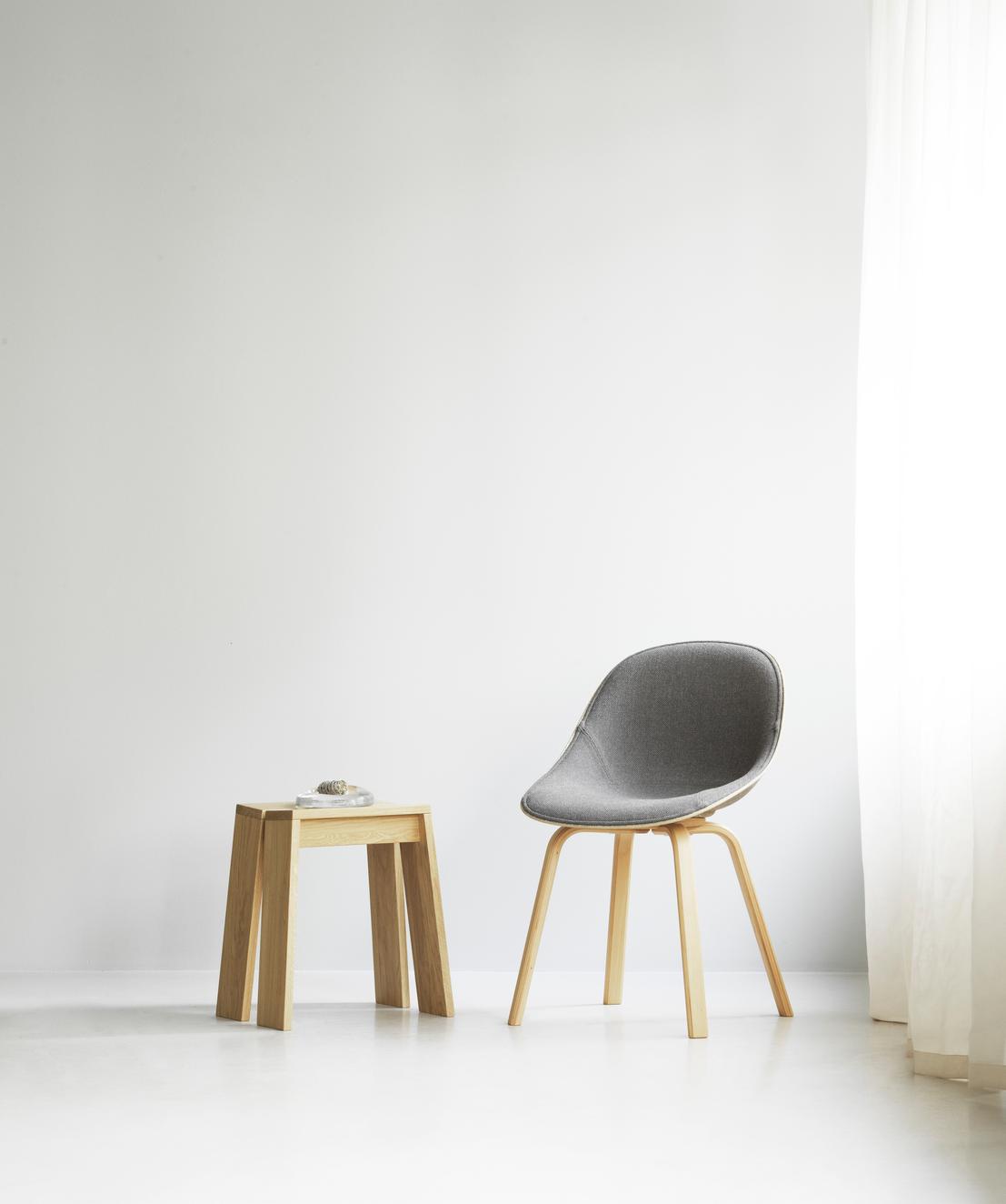 SHIDE STOOL Brown ash