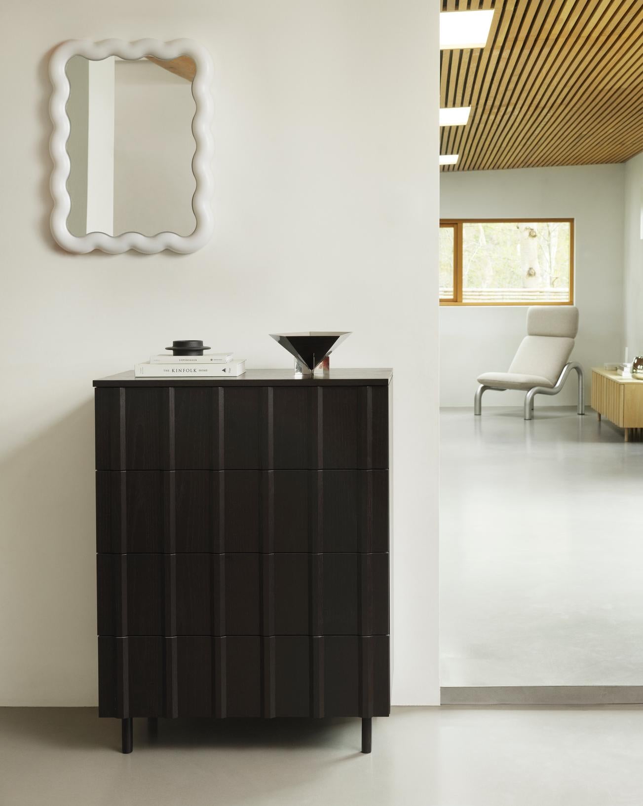 Televizní stolek RIB černý dubový dýha