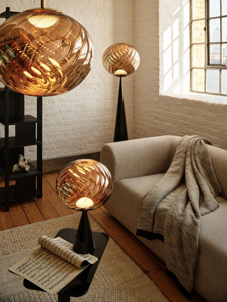 Lampa wisząca WHIRL złoty – styl nowoczesny