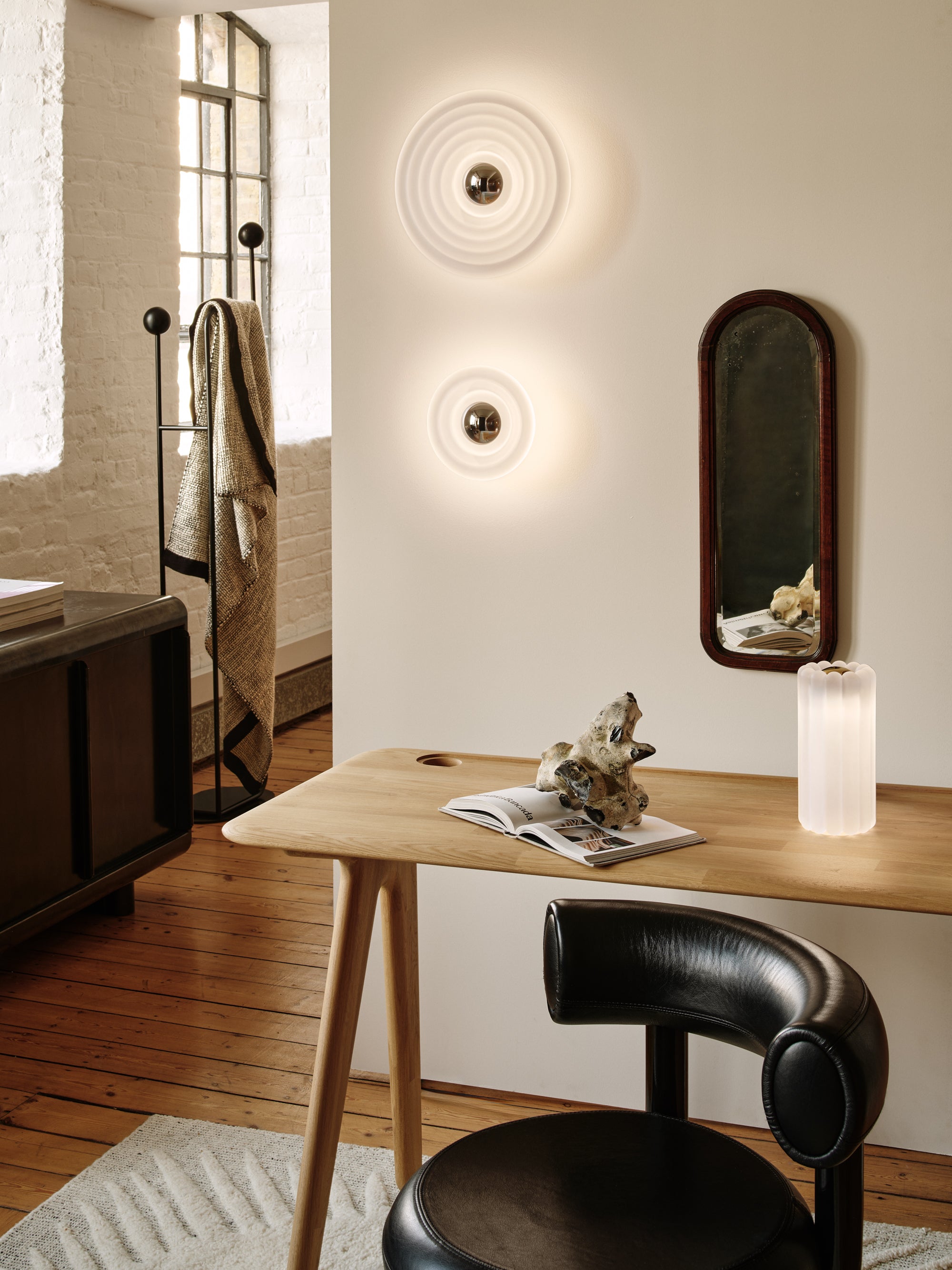 Wall lamp PRESS matte glass