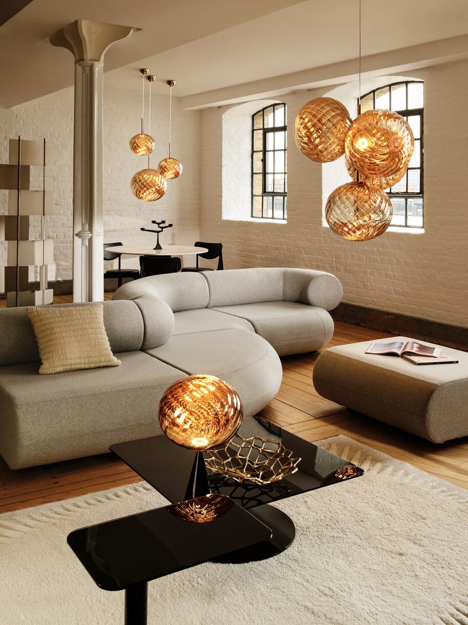 Lampa wisząca WHIRL złoty, marka Tom Dixon