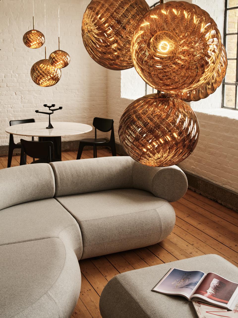 Lampa wisząca WHIRL złoty – Tom Dixon