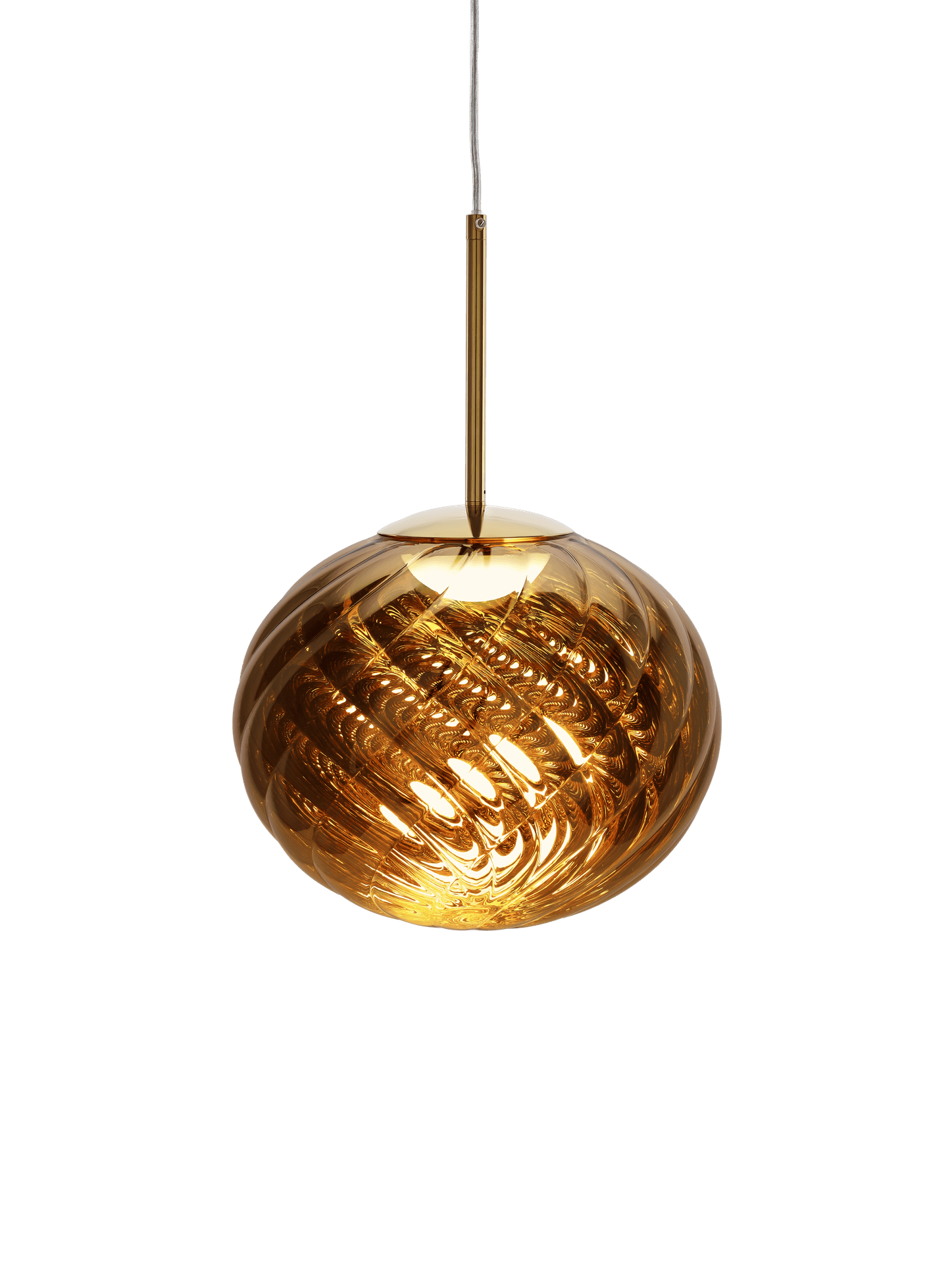 Lampa wisząca WHIRL złoty – styl nowoczesny