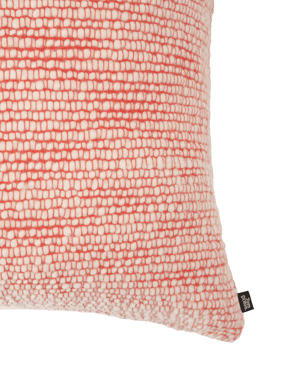 Polštář THREAD krémový s oranžovým