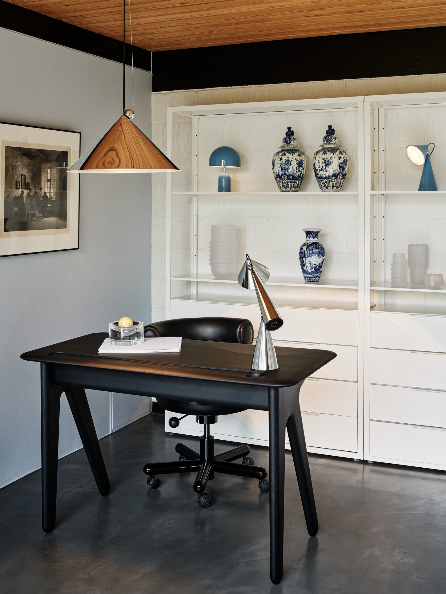 POSE silver pendant lamp